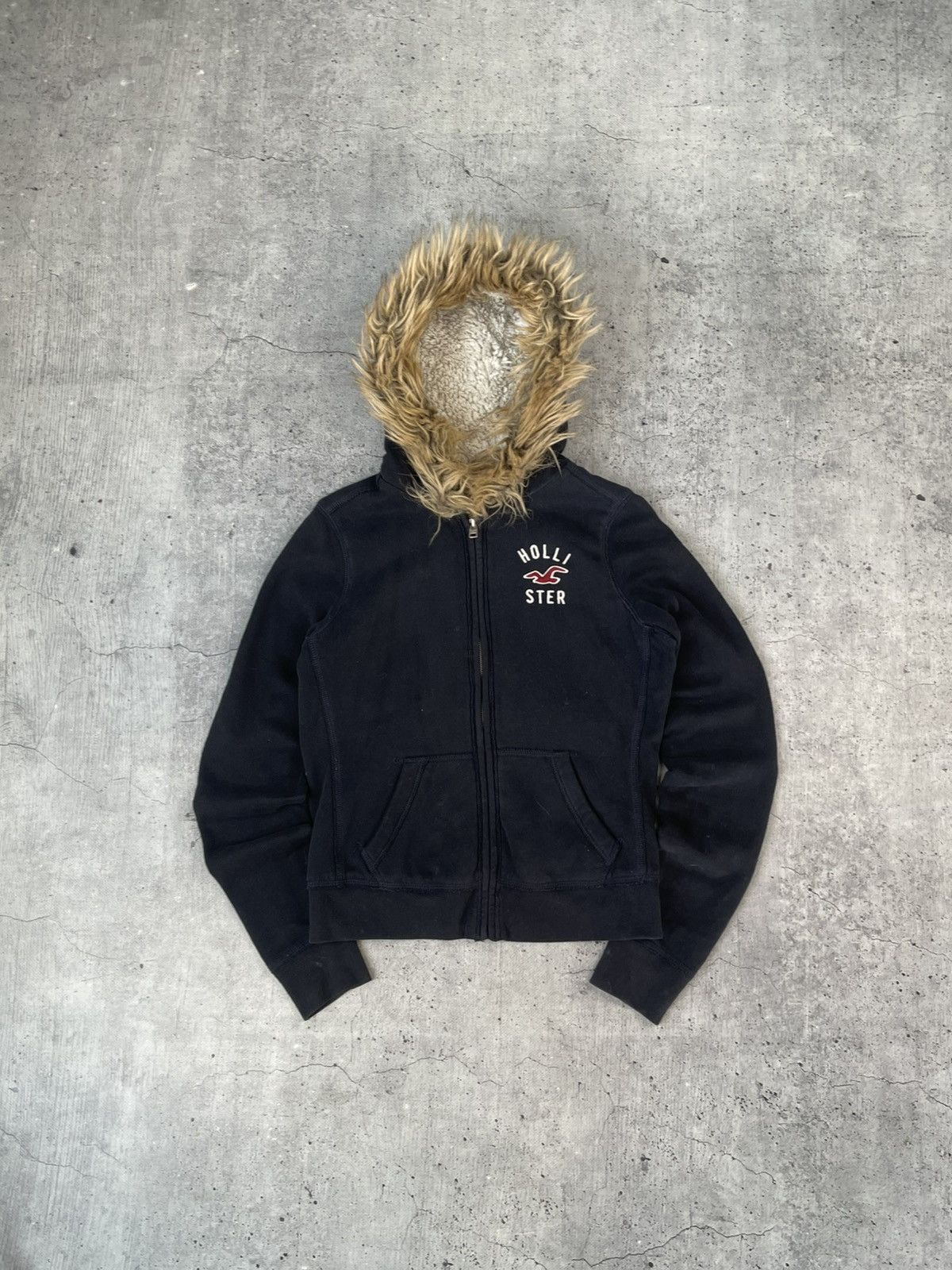 Hollister Y2K HOLLISTER FUR ZIP HOODIE IFSIXWASNINE LGB STYLE Size S / US 4 / IT 40 - 2 Thumbnail