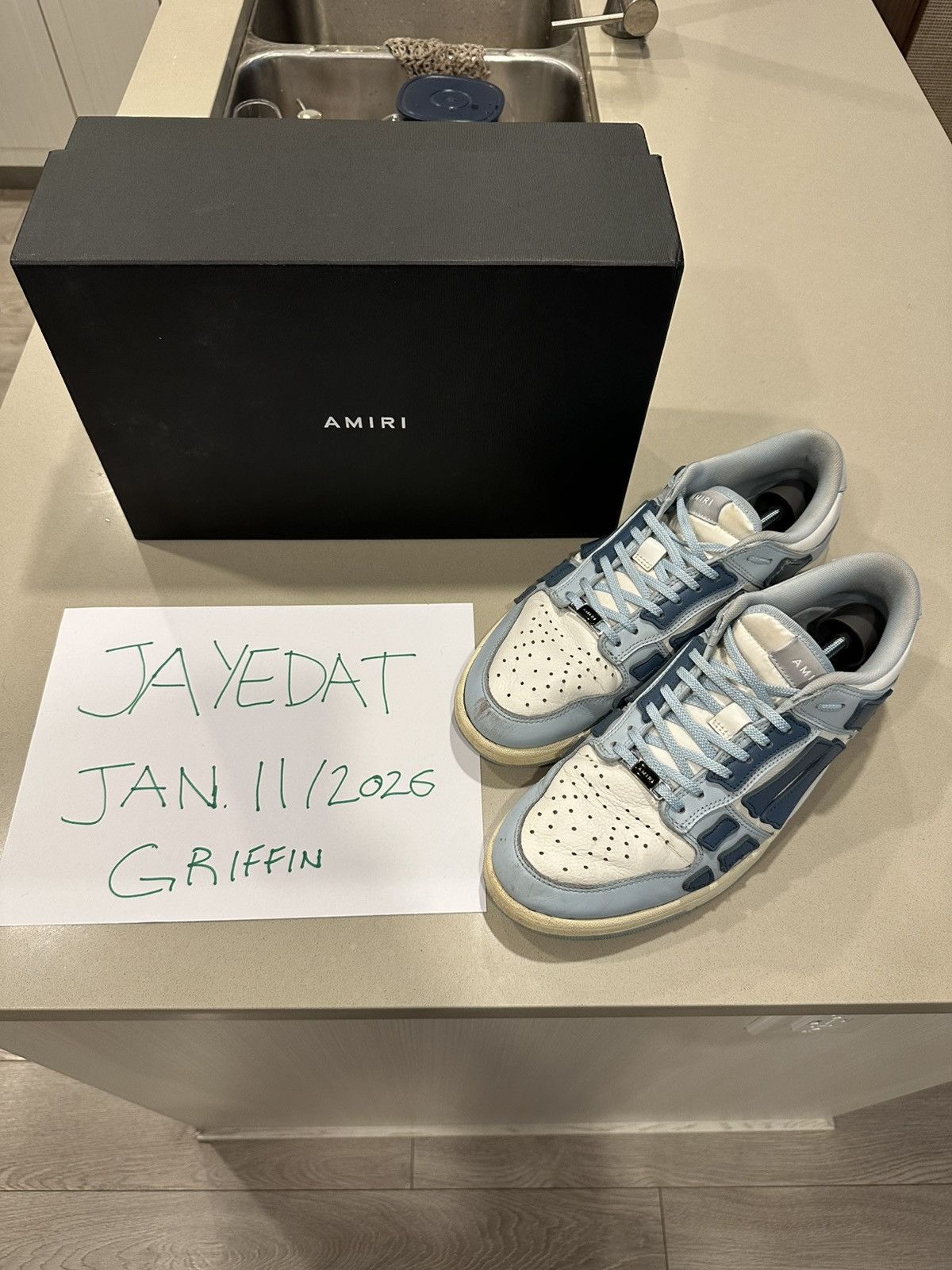 Amiri Amiri Skeleton Low Top Sneaker Size 12 Size US 12 / EU 45 - 1 Thumbnail