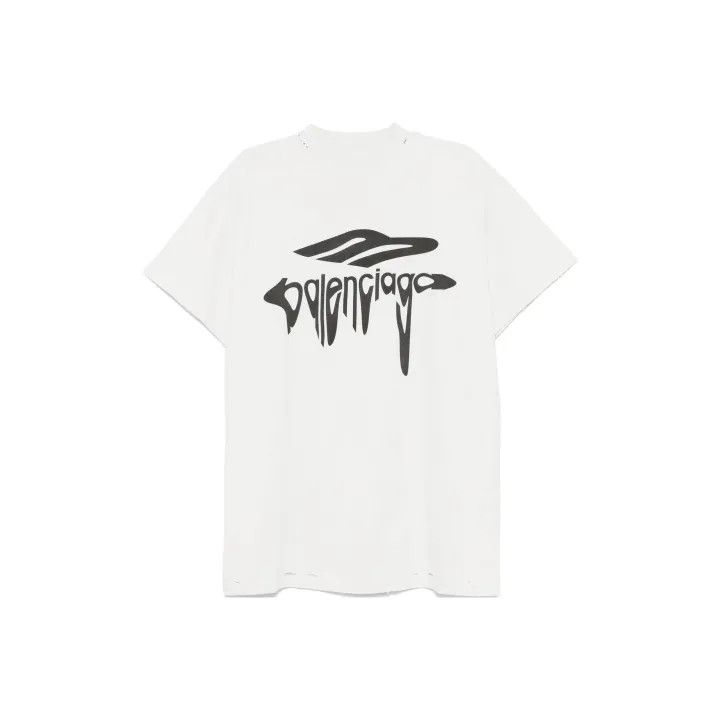 Balenciaga Balenciaga SS25 Logo Print Short Sleeve T-Shirt Size US M / EU 48-50 / 2 - 1 Thumbnail