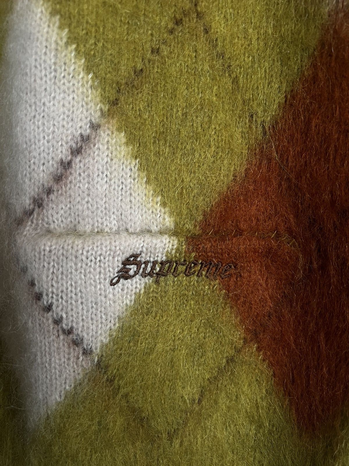 Supreme Supreme Brushed Argyle Zip Up Vest Size US L / EU 52-54 / 3 - 4 Thumbnail