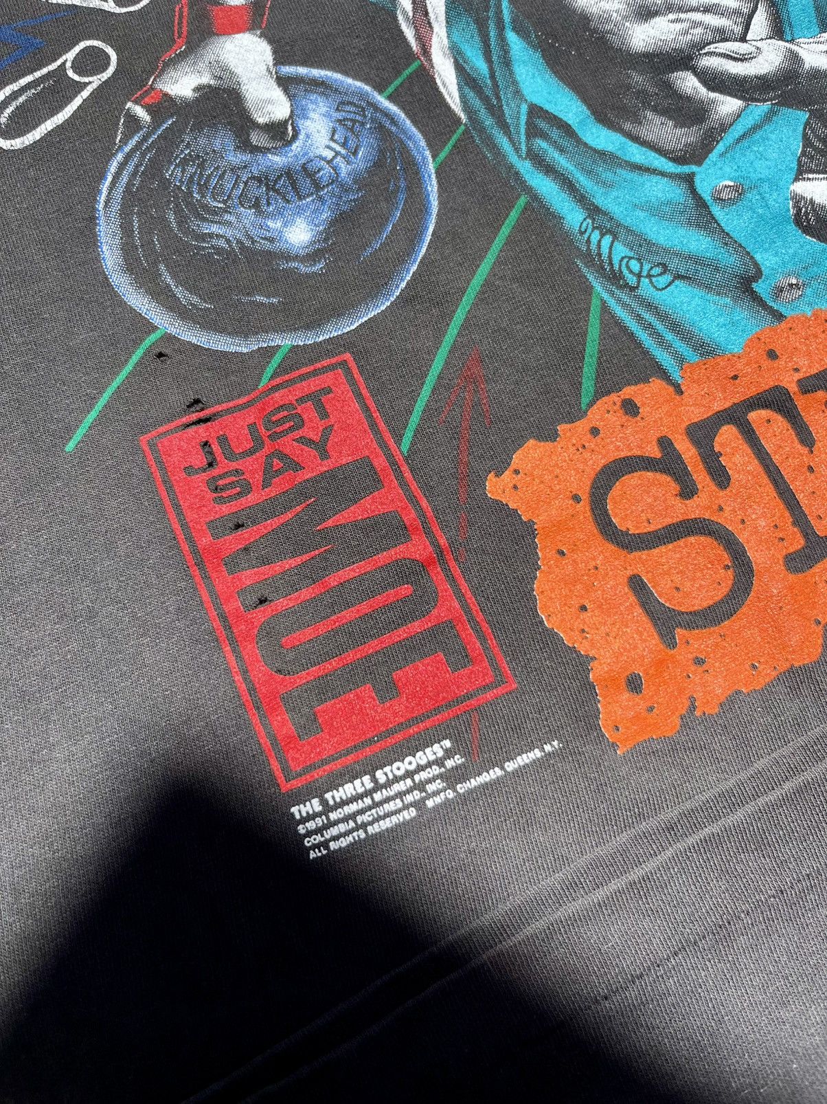 Vintage 1986 & 1991 Vintage Bundle The Three Stooges tees Size US L / EU 52-54 / 3 - 9 Thumbnail