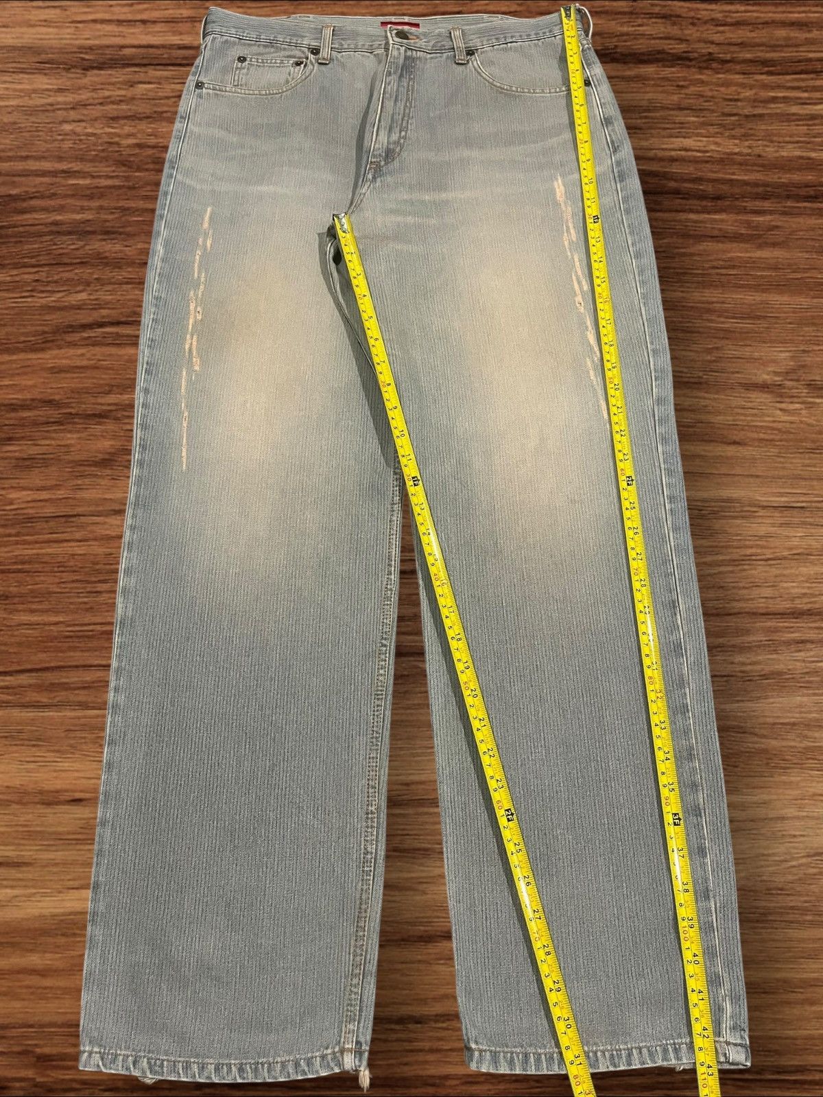 Japanese Brand × PHENOMENON × Swagger Vintage Japanese Brand Swagger Distress Stripe Straight Jean Size US 32 / EU 48 - 12 Thumbnail