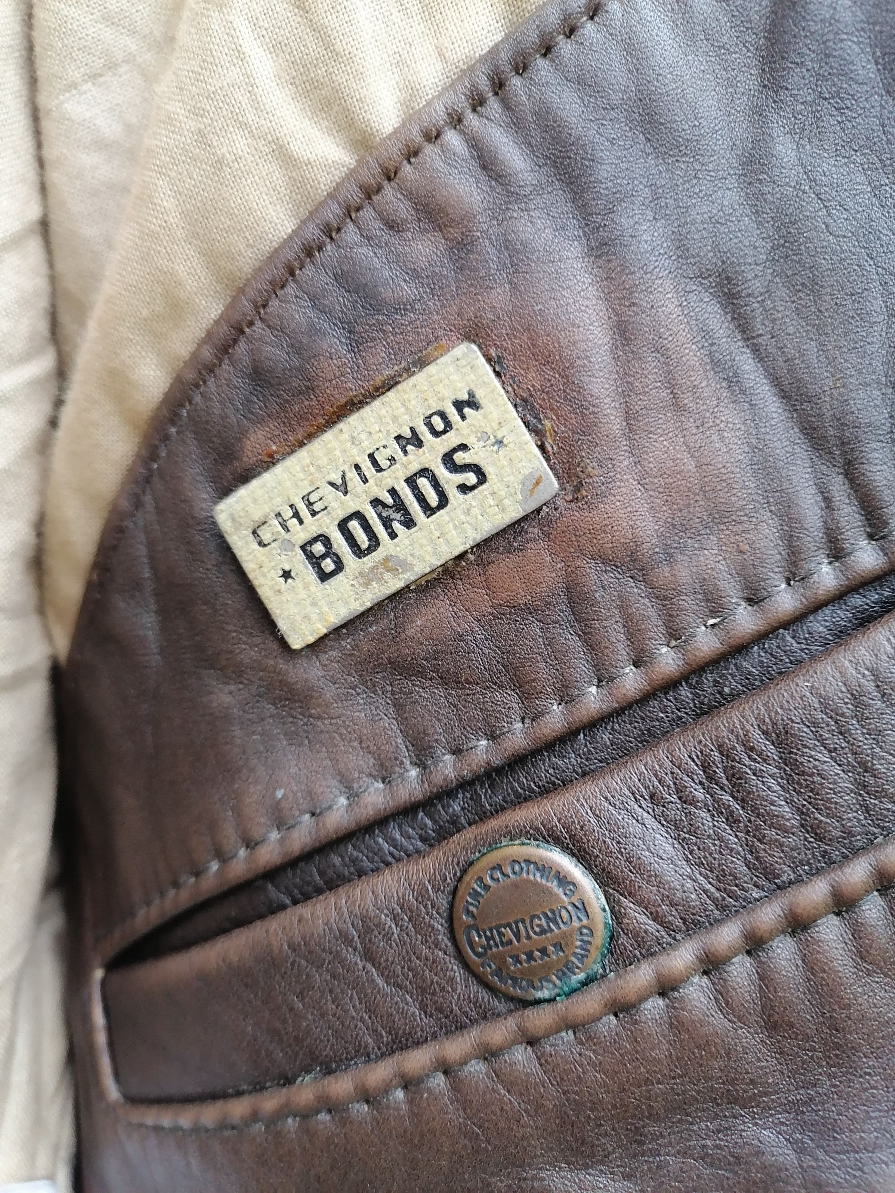 Chevignon Vintage Chevignon G-1 Leather Bomber Jackets Size US M / EU 48-50 / 2 - 9 Thumbnail