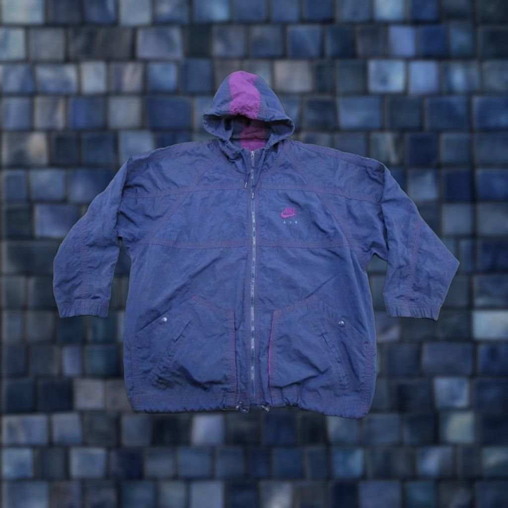 Nike VINTAGE Nike Air Purple Windbreaker Jacket Hooded Men’s M Purple 90s Windbreaker Nike Air Mens Size US M / EU 48-50 / 2 - 1 Thumbnail