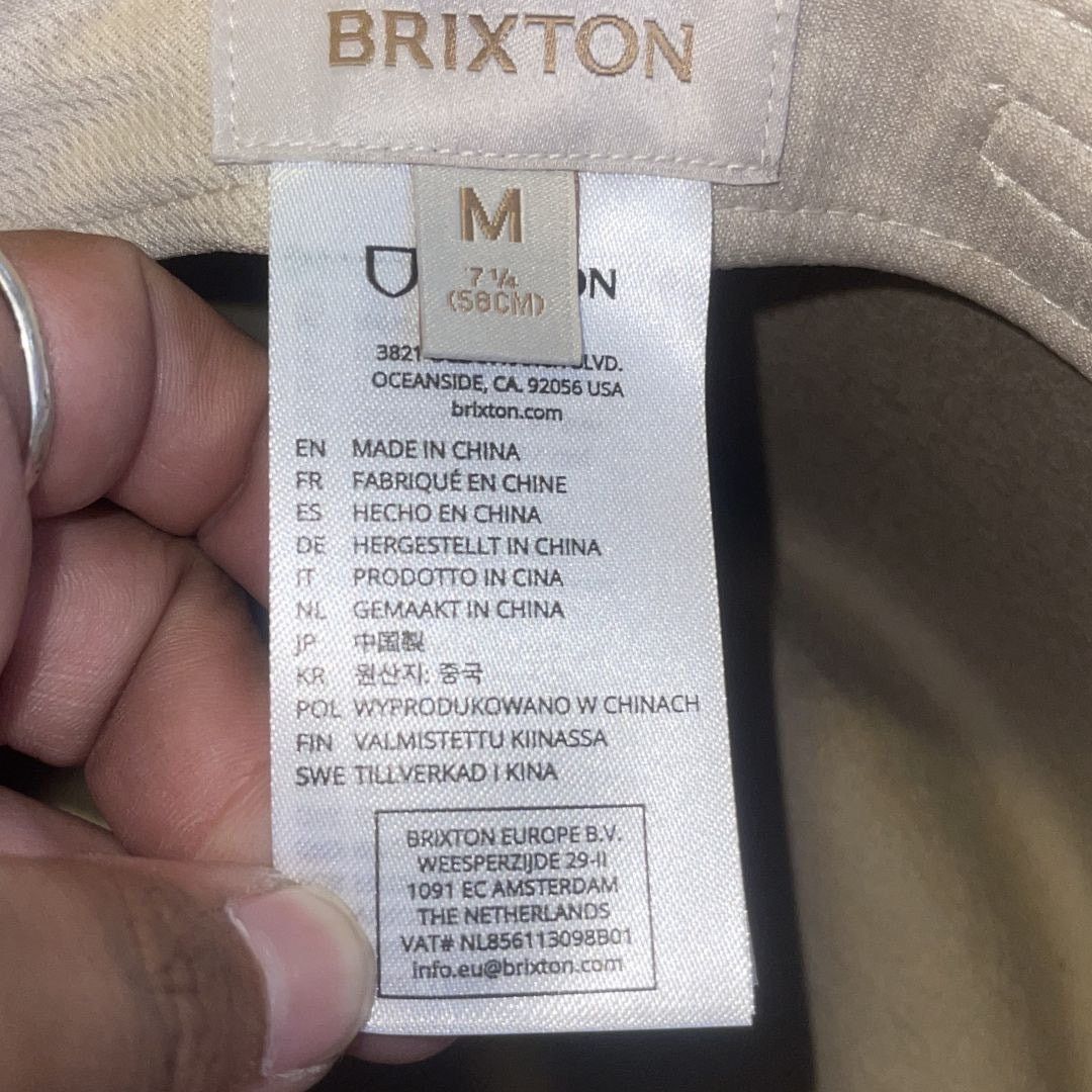 Brixton Marlow Rancher Hat Sand Medium NWT 100% Wool Felt Adjustable Size ONE SIZE - 6 Thumbnail