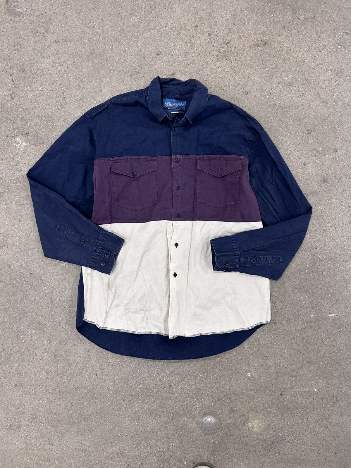 Vintage × Wrangler Vintage wrangler brush popper button shirt Size US L / EU 52-54 / 3 - 2 Thumbnail