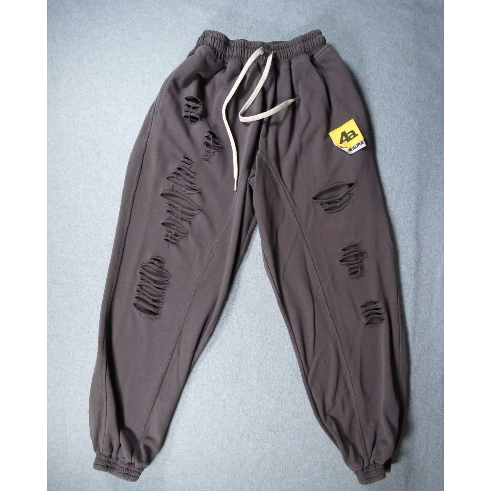DANCER VINTAGE AcmeAura Sweatpants Womens Small Baggy Gray Kpop Dance Distressed Hip Hop Size 28" / US 6 / IT 42 - 2 Thumbnail