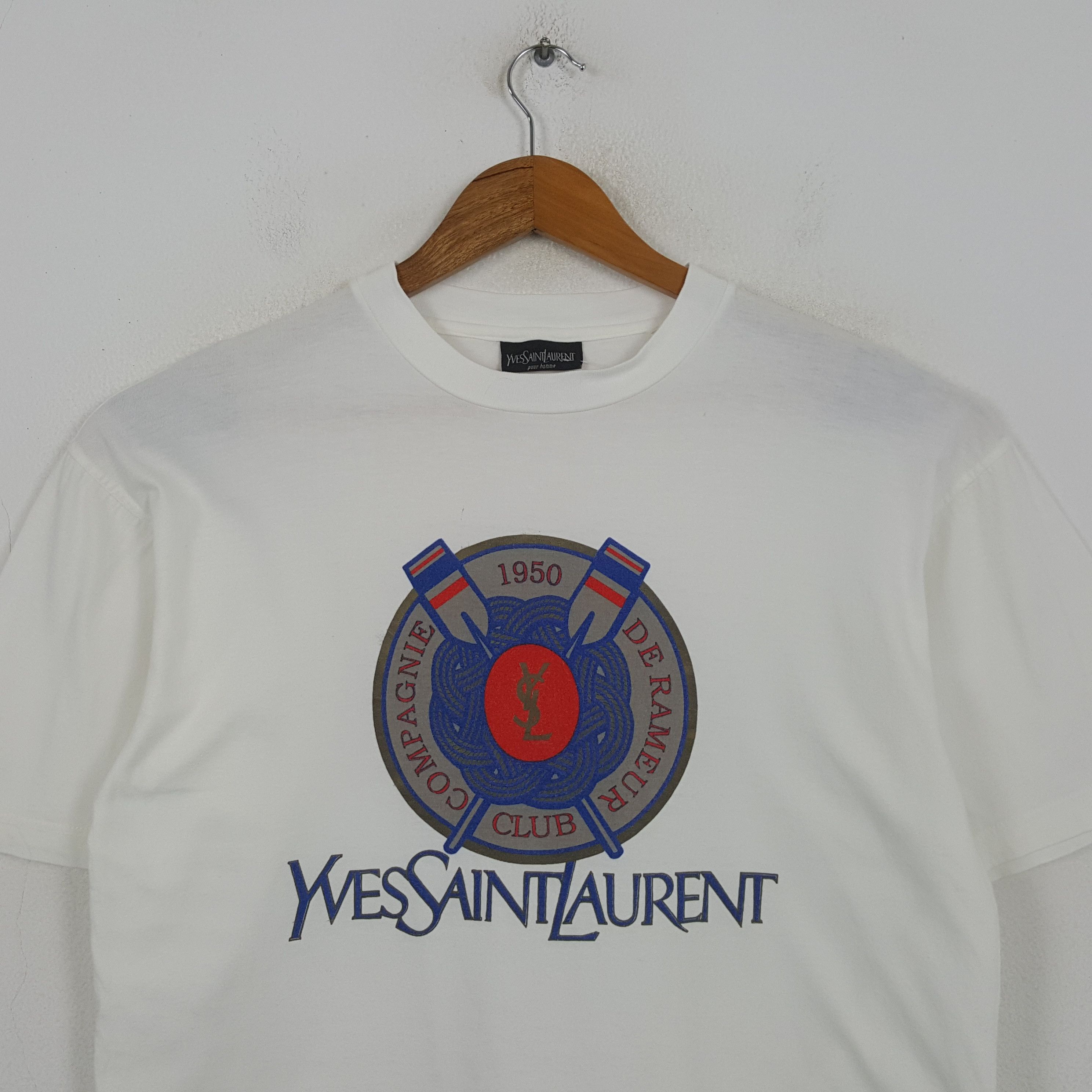 Yves Saint Laurent Vintage Yves Saint Laurent Italian Brand T-shirt RR14 Size US L / EU 52-54 / 3 - 2 Thumbnail