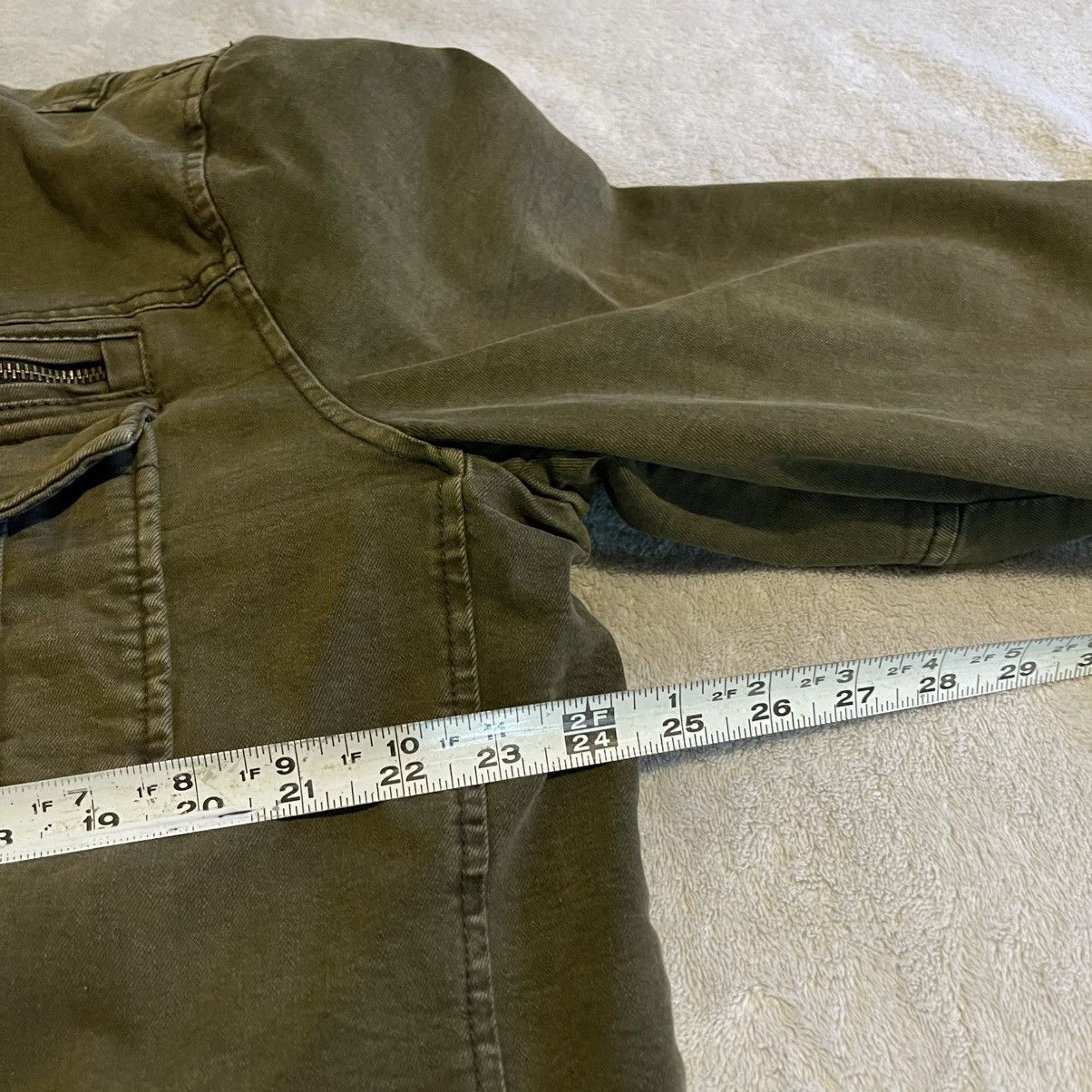 Levi's Levis Mens Large Olive Green Quilted Lined Trucker Jacket Size US L / EU 52-54 / 3 - 8 Thumbnail