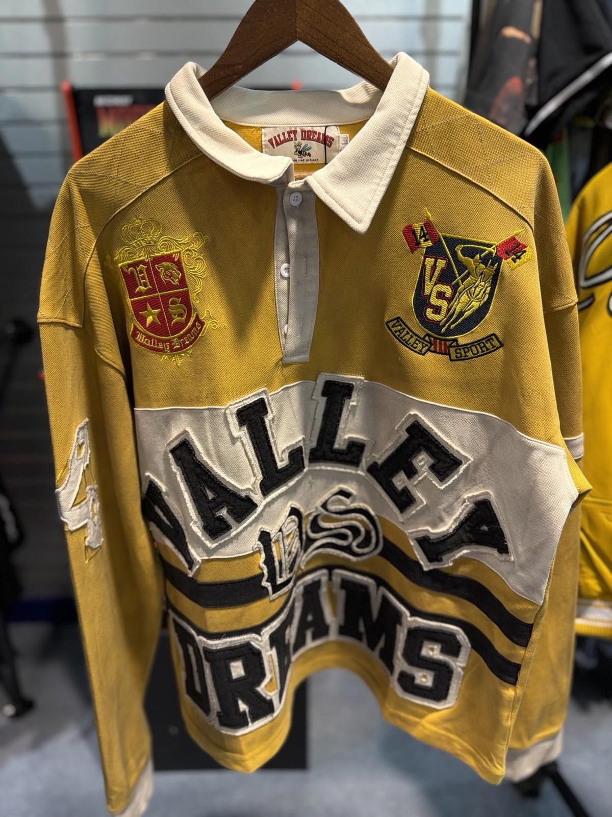 Vale Vale Forever Valley Dreams Rugby Long-Sleeve Tee Yellow (L) Size US L / EU 52-54 / 3 - 4 Thumbnail