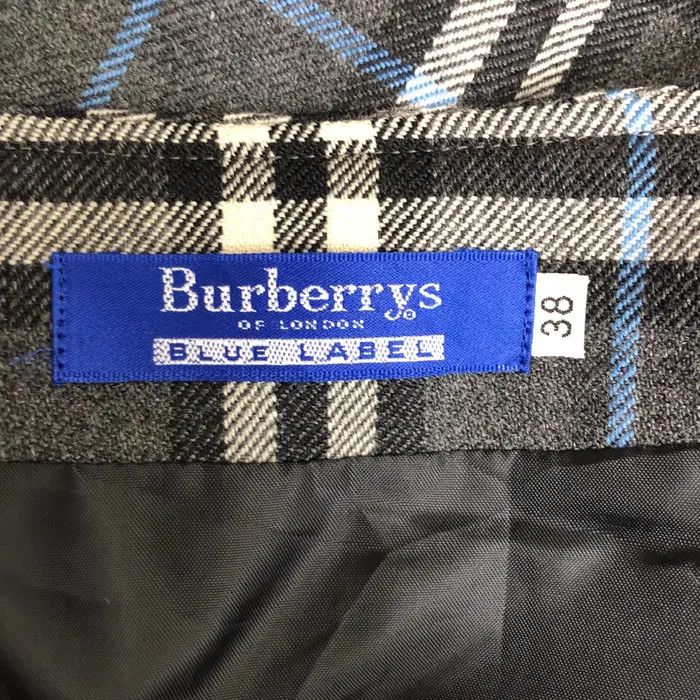 Burberry Vtg 90’ BURBERRY LONDON Blue Nova Check Mini Skirt Bottom Size 26" / US 2 / IT 38 - 3 Thumbnail