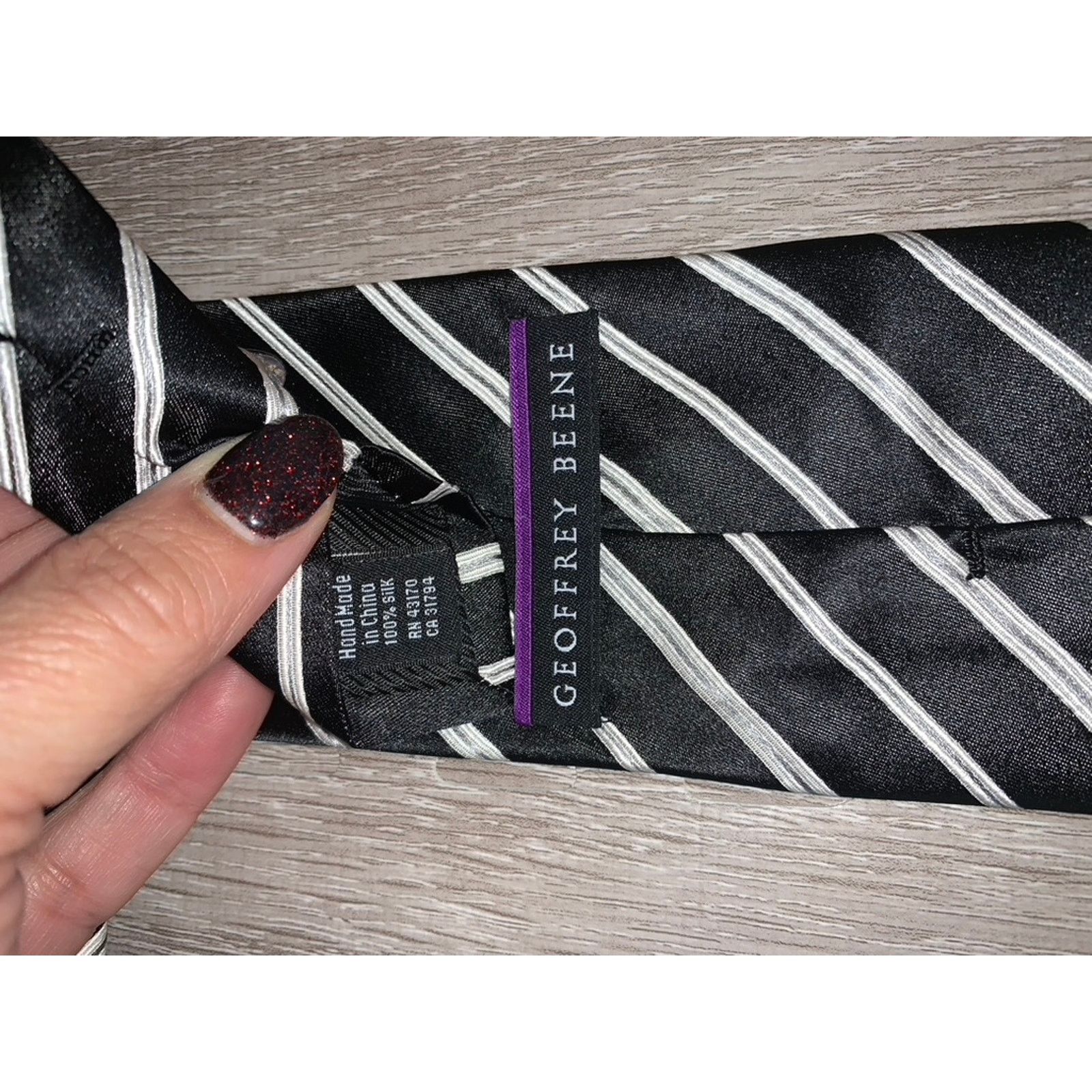 Geoffrey Beene Geoffrey Beene Men's Multicolor Tie Set of 5 Classic Length Size ONE SIZE - 4 Thumbnail