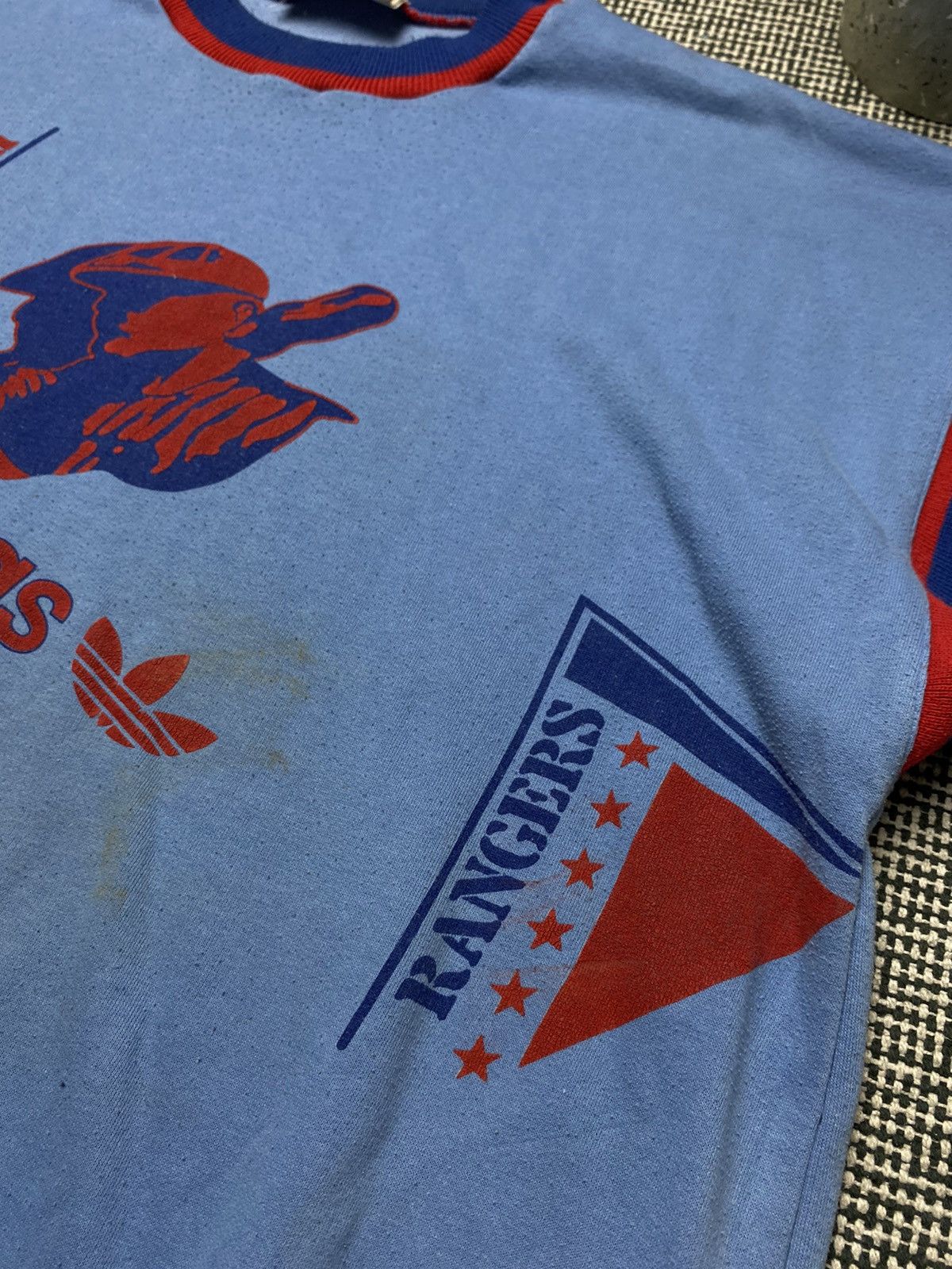 Adidas × Vintage Adidas take off Rangers sweatshirt y2k Size US L / EU 52-54 / 3 - 3 Thumbnail