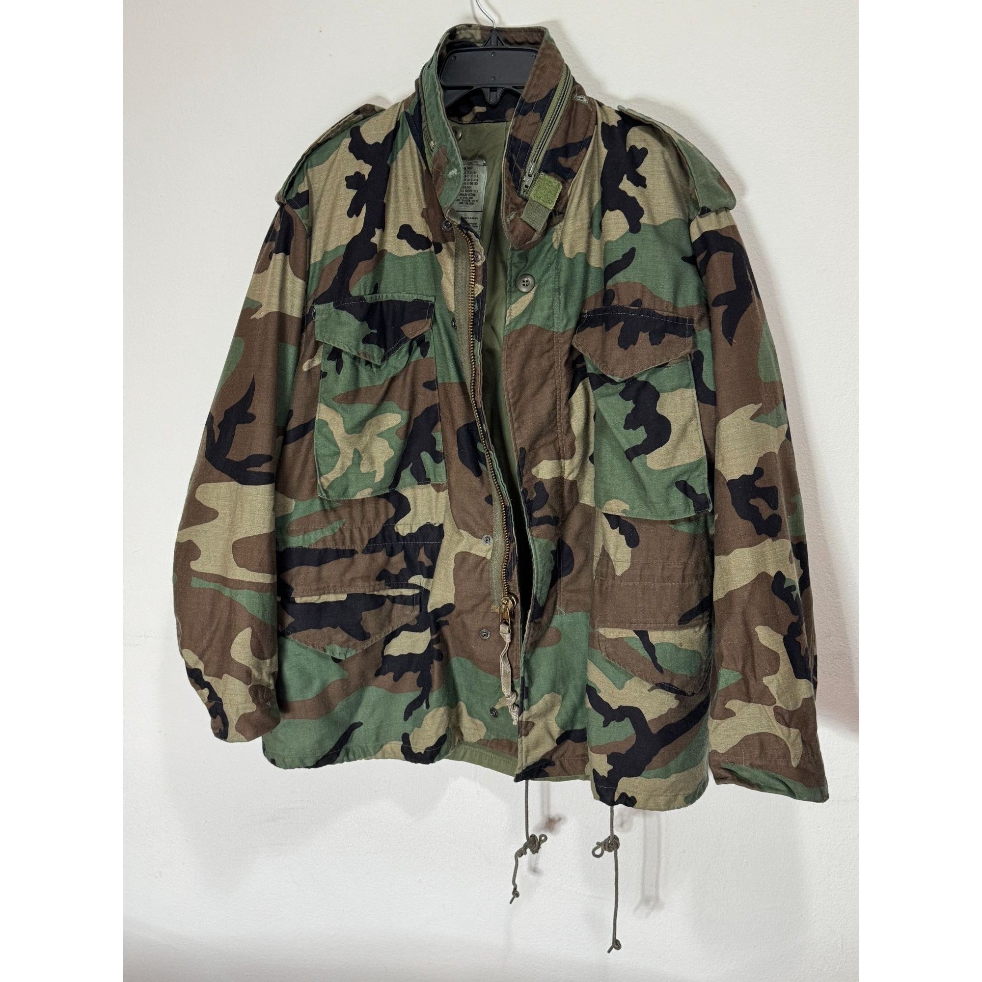 Vintage Vintage US Army Military Camouflage Cold Weather Coat Field Size US M / EU 48-50 / 2 - 2 Thumbnail