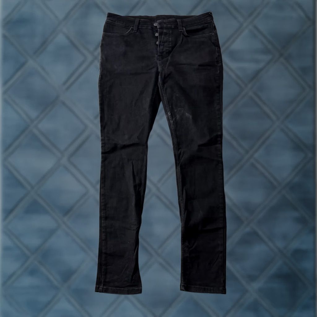 Ksubi Ksubi Jeans Slim Skinny 33x34 Van Winkle Black Rebel Mens Jeans Button Fly 90s City Punk Size US 33 - 1 Thumbnail
