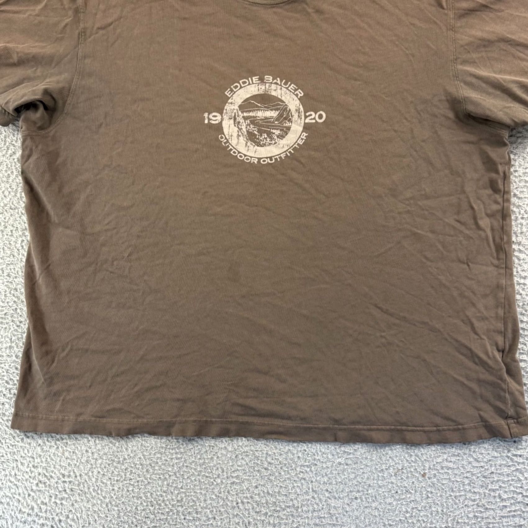 Eddie Bauer VINTAGE Eddie Bauer Shirt Mens XL Brown Short Sleeve 90s Logo Hiking Outdoor Shirt Mens XL Brown 90s Eddie Bauer Outdoor Logo Shirt Size US XL / EU 56 / 4 - 2 Thumbnail