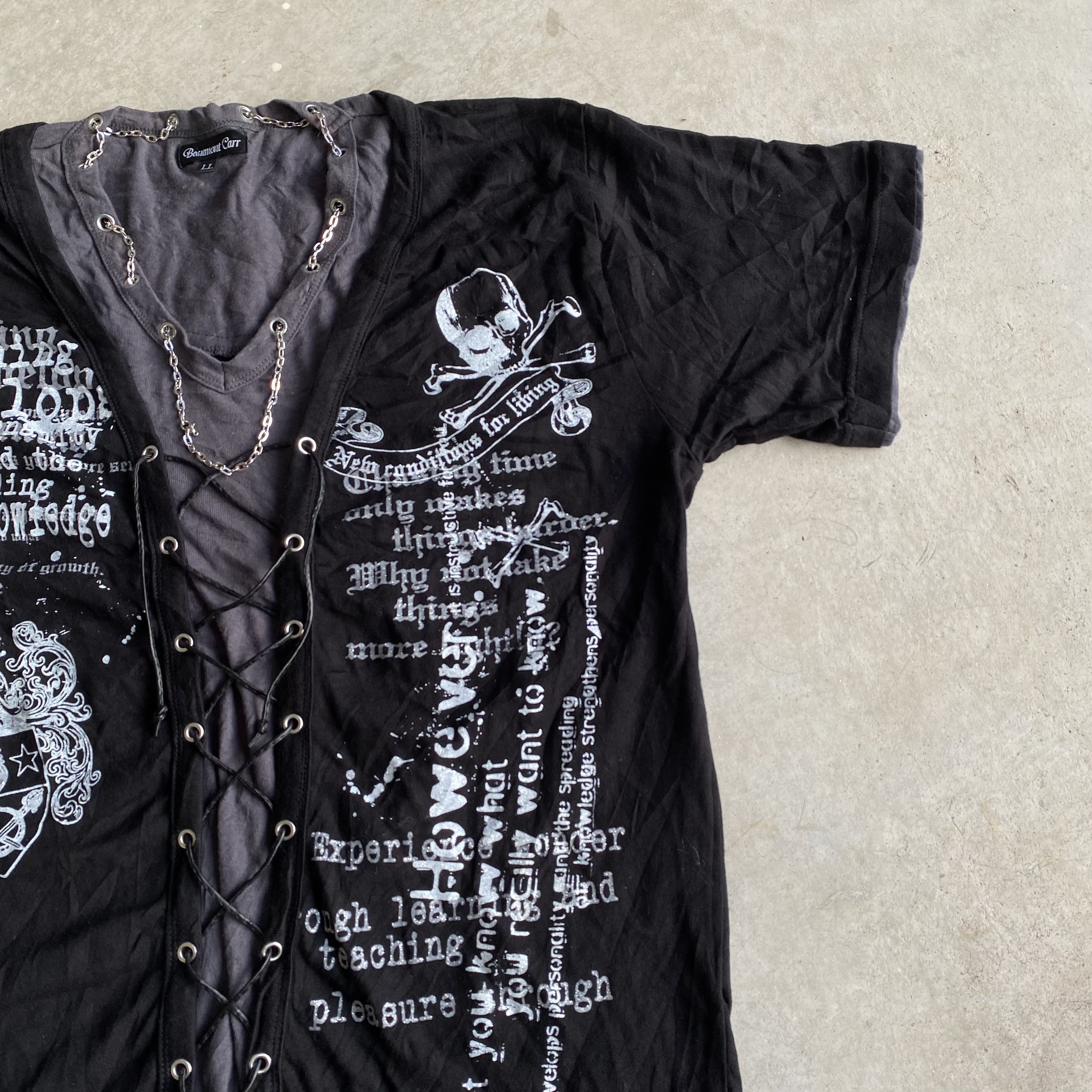 Seditionaries Crazy Beaumont Carr Poem Double Layer Punk Gothic Size US L / EU 52-54 / 3 - 4 Thumbnail