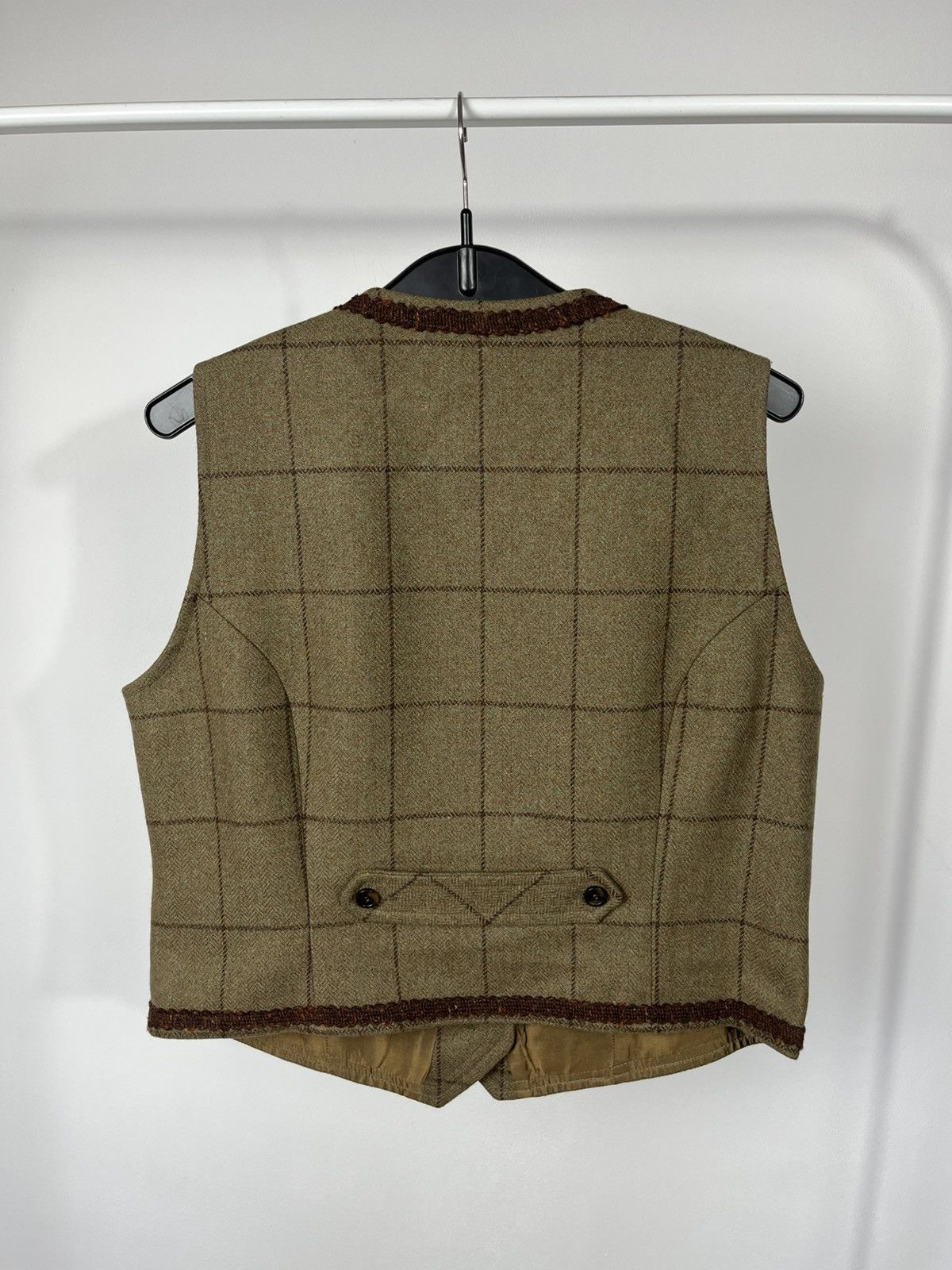 Other Oliver Brown England Wool Tweed Checked Vest Size 16 Size L / US 10 / IT 46 - 9 Thumbnail