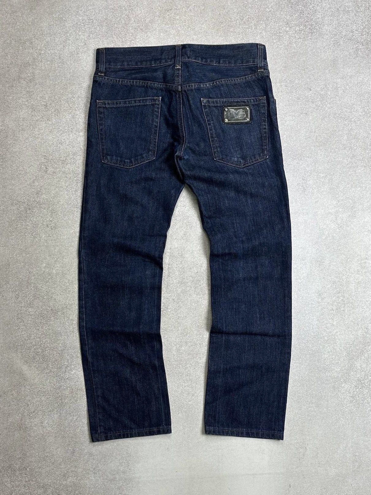 Dolce & Gabbana Vintage Dolce Gabbana Metal Logo Blue Denim Jeans Pants 30 Size US 30 / EU 46 - 1 Thumbnail