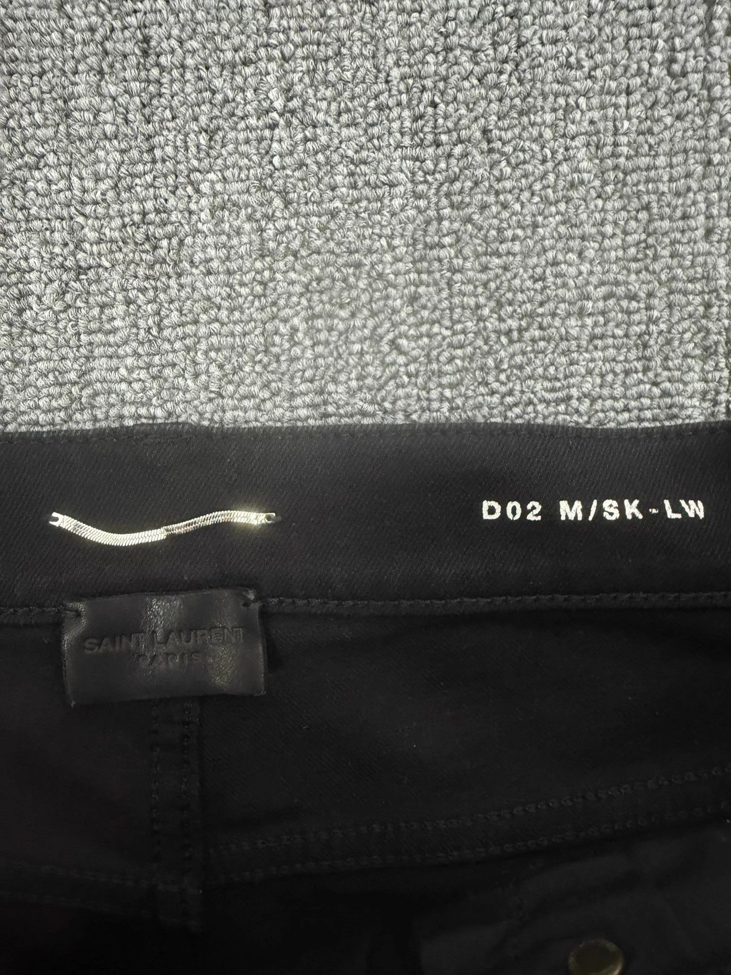 Saint Laurent Paris SLP 22fw D02 black basic jeans 32 mint Size US 32 / EU 48 - 5 Thumbnail