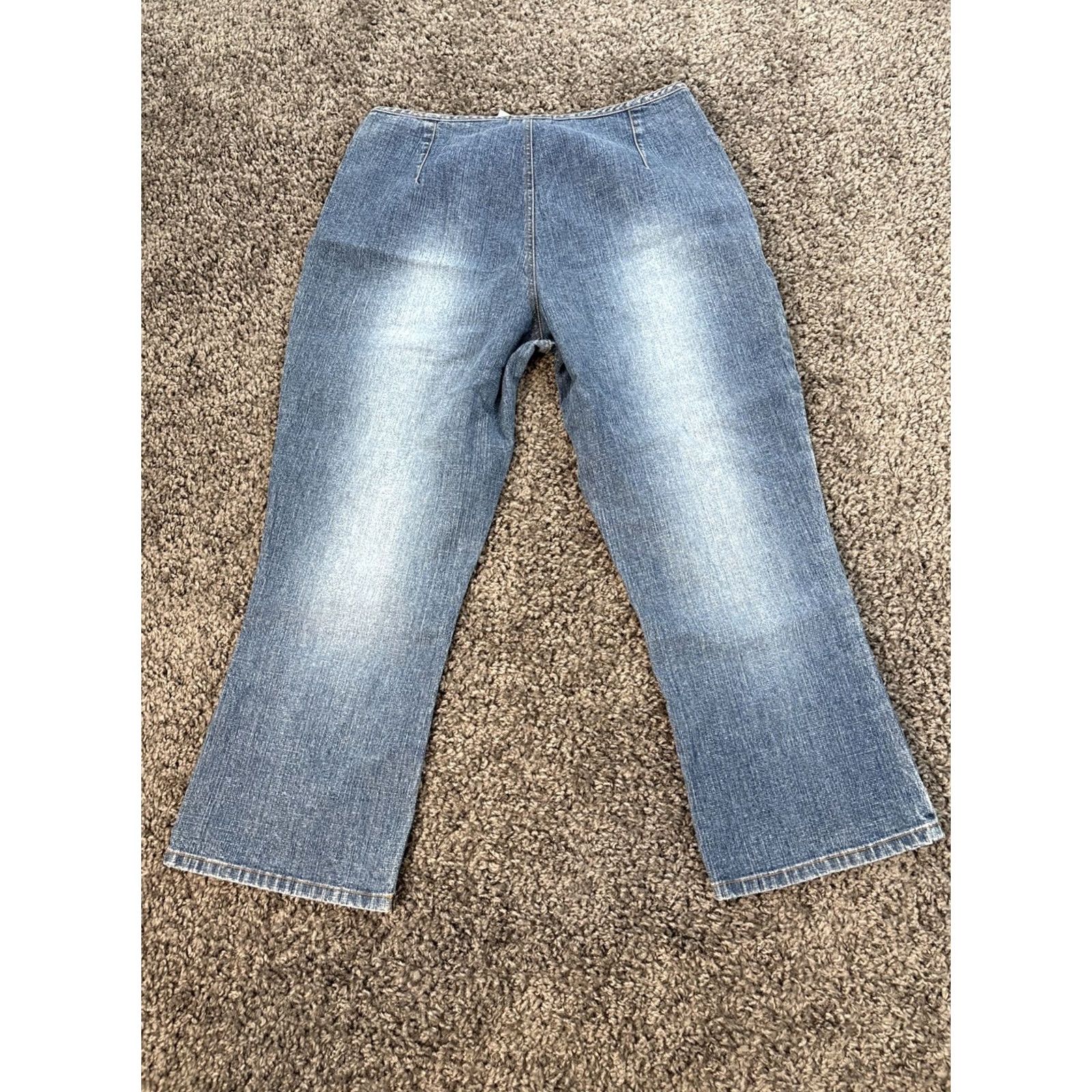 Vintage VINTAGE LA Blues Capri Jeans Womens 32x24 Button Fly Pockets Boho Blue 32 Waist Ladies Jeans Size 24" / US 00 / IT 34 - 7 Thumbnail