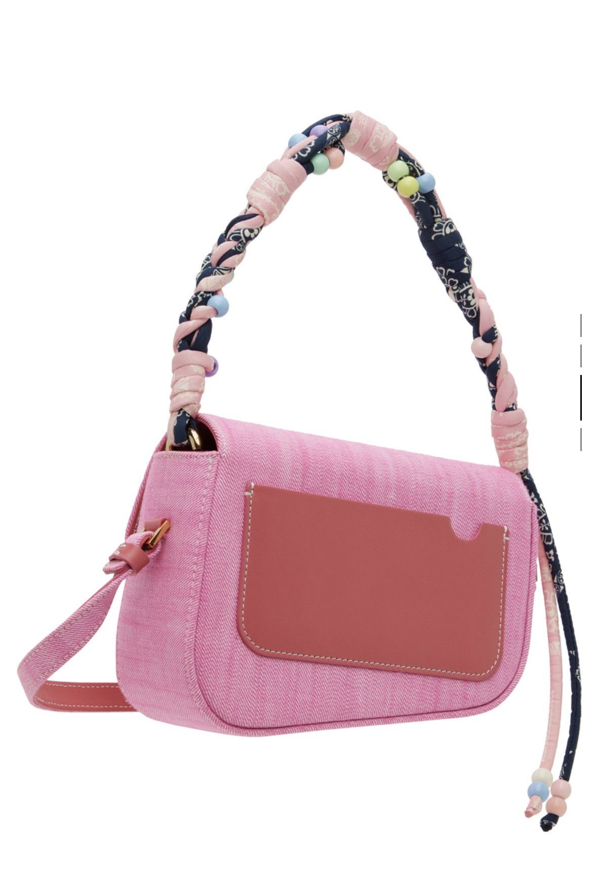 Palm Angels Palm Angels Pink Bandana Crash Denim Bag Size ONE SIZE - 3 Thumbnail