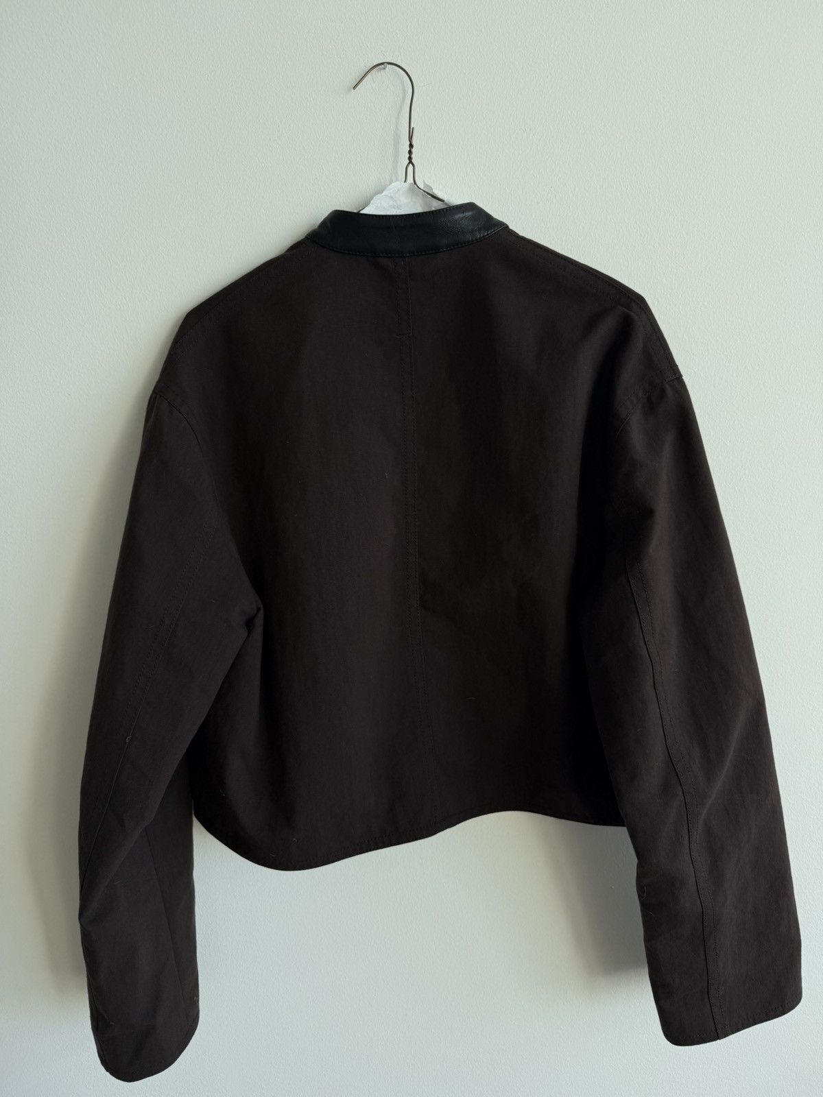 Nanushka Cropped Leather Collar Jacket Size US S / EU 44-46 / 1 - 5 Thumbnail