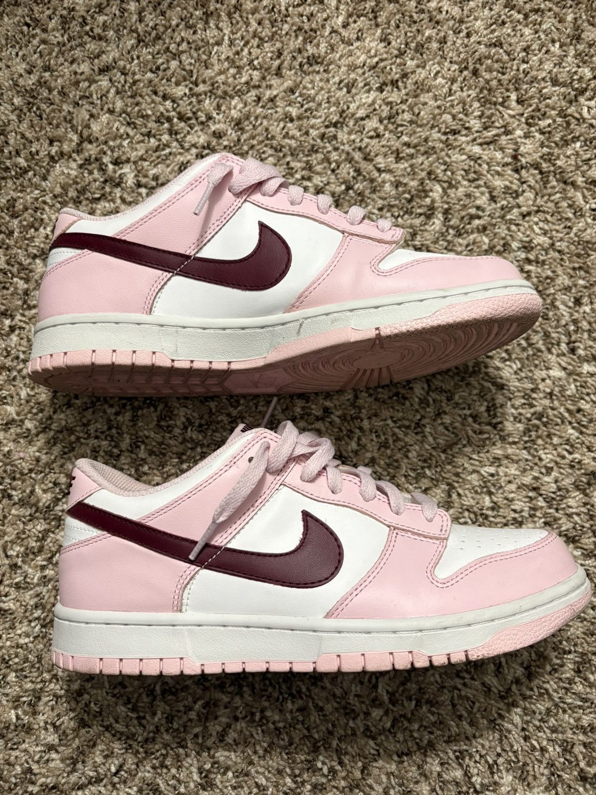 Nike Nike Dunk Low GS Pink Foam Size US 8.5 / IT 38.5 - 4 Thumbnail