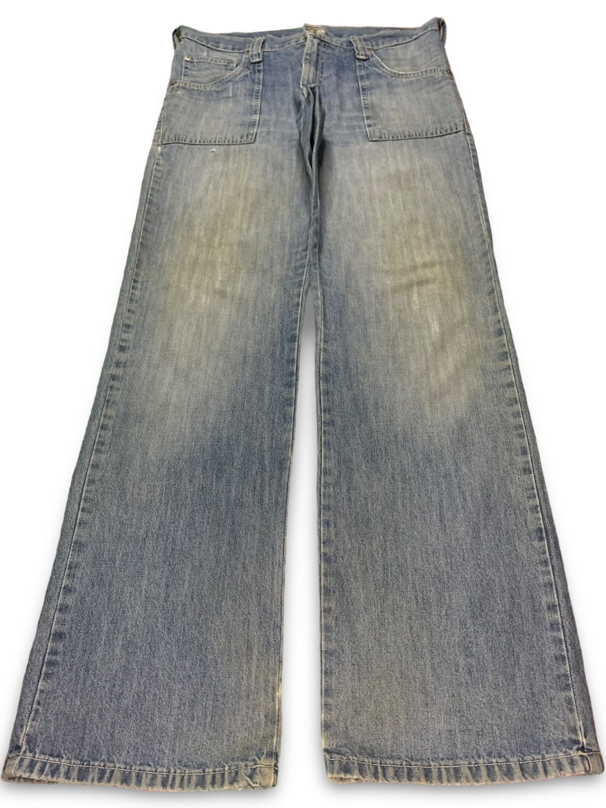 Japanese Brand Vintage Japanese Brand Faded Distressed Baggy Jeans Size US 34 / EU 50 - 1 Thumbnail