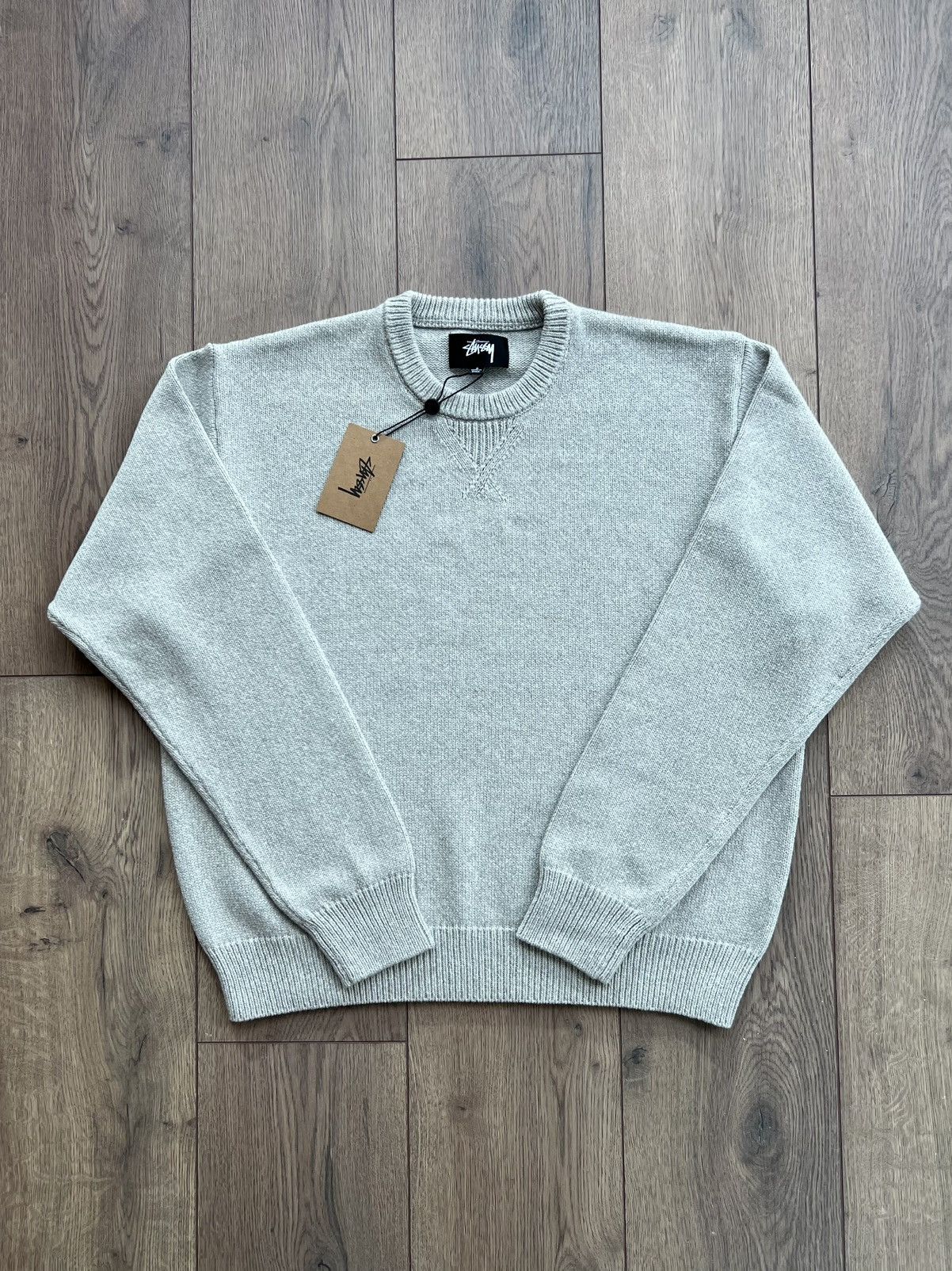 Stussy Stussy Handwritten Sweater Heather Grey Large Size US L / EU 52-54 / 3 - 2 Thumbnail