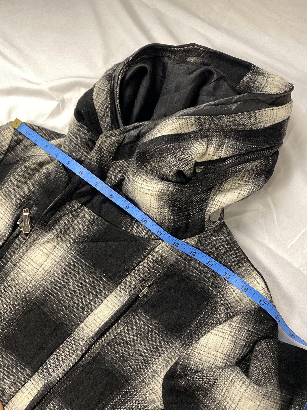 JACKROSE Jackrose Asymmetrical Bono Wool Jacket Checkered Multipocket Size US M / EU 48-50 / 2 - 24 Thumbnail