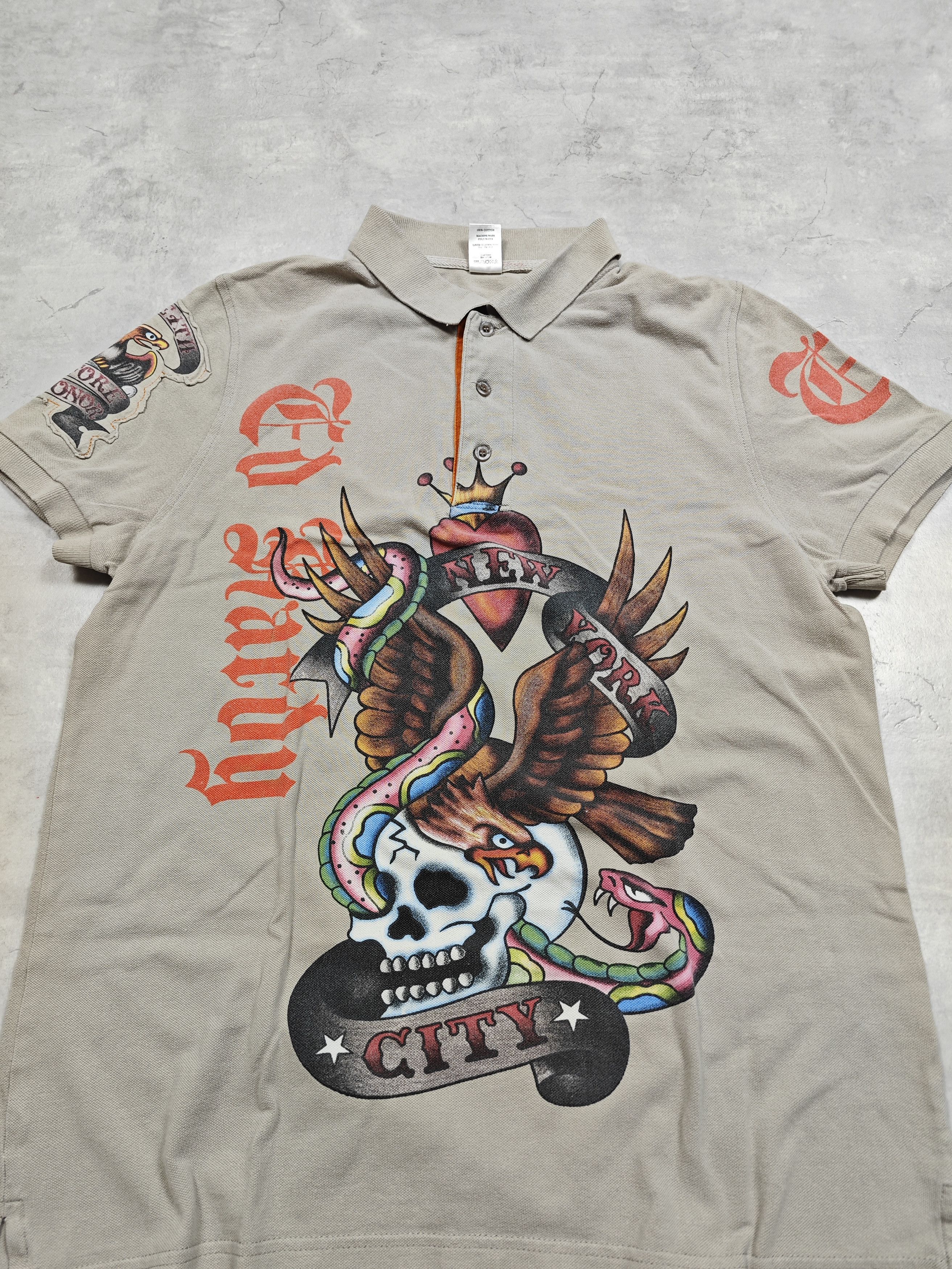 Ed Hardy Ed Hardy Y2K Polo Size US M / EU 48-50 / 2 - 2 Thumbnail
