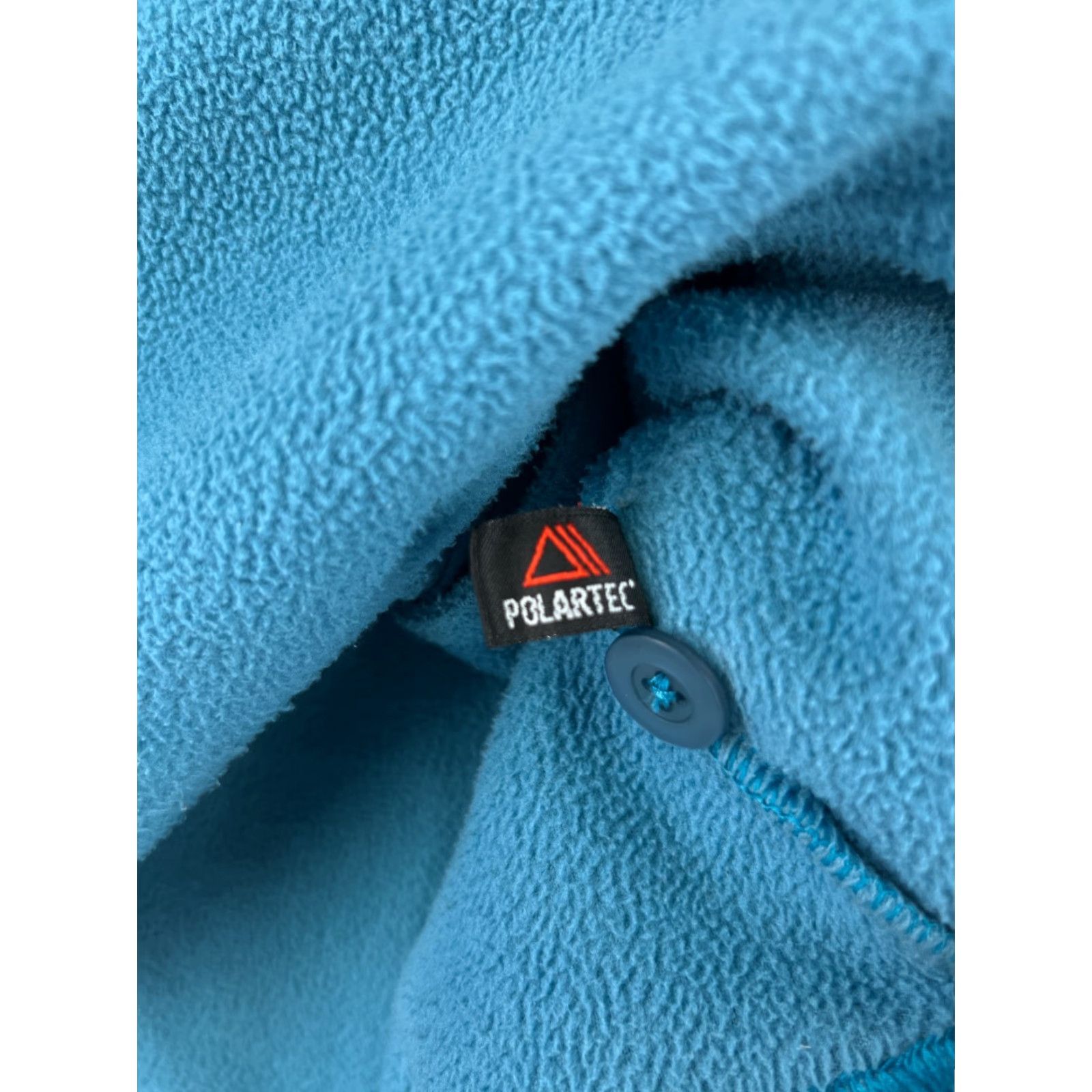 Vintage L.L. Bean Sweater Womens Large Blue Button Up 100% Polyester Fleece Collared Size L / US 10 / IT 46 - 4 Thumbnail