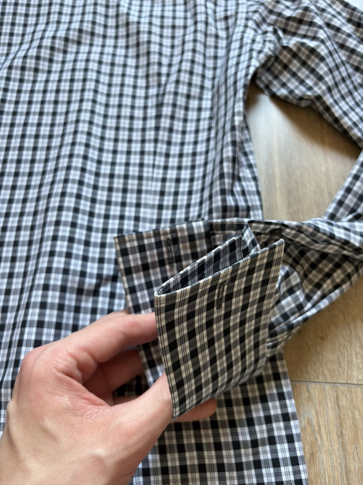 Tom Ford TF cufflink slim fit shirt Size 38R - 4 Thumbnail