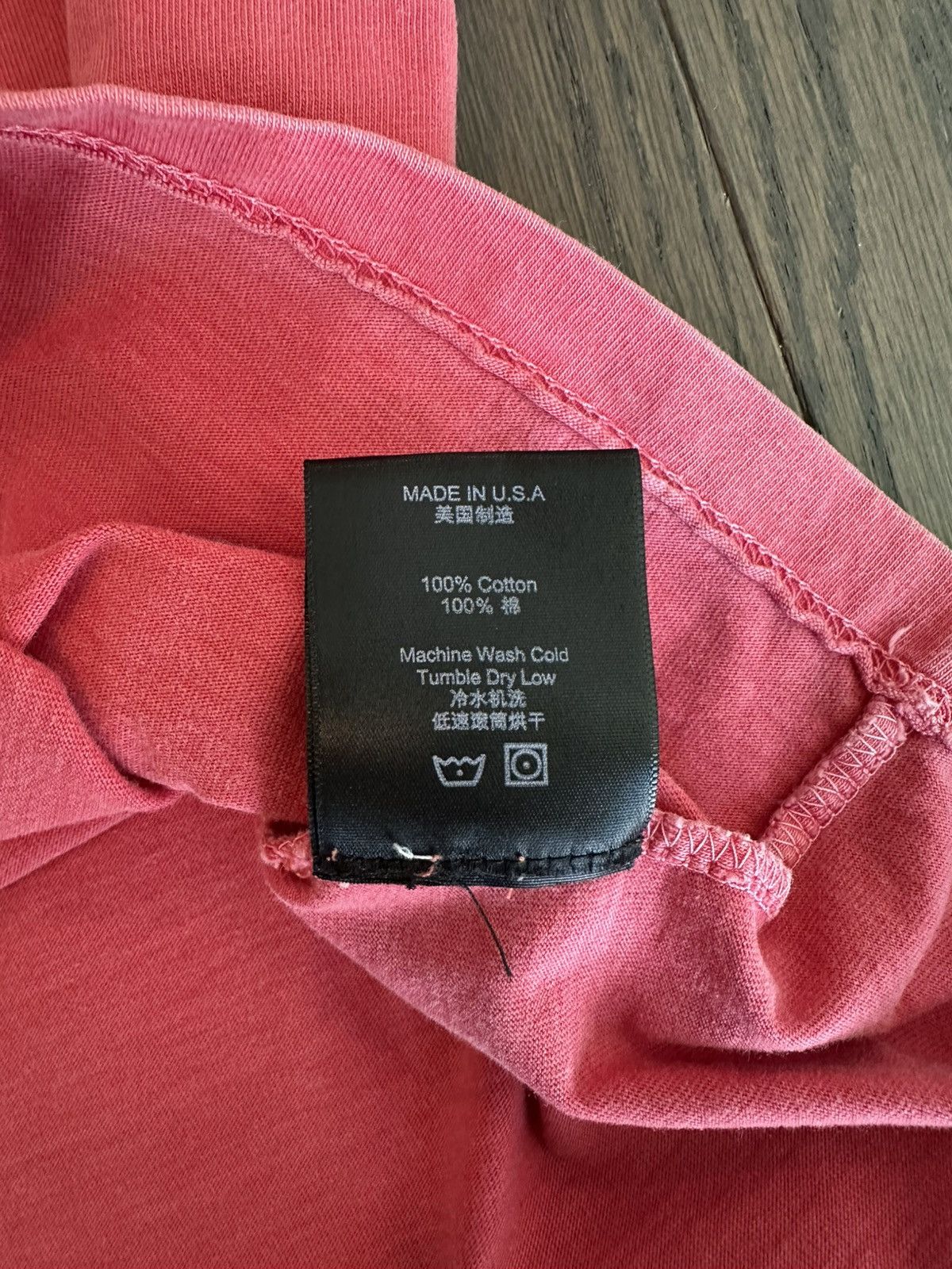 Rhude Washed Rose Rhude Script Tee Size US XL / EU 56 / 4 - 7 Thumbnail