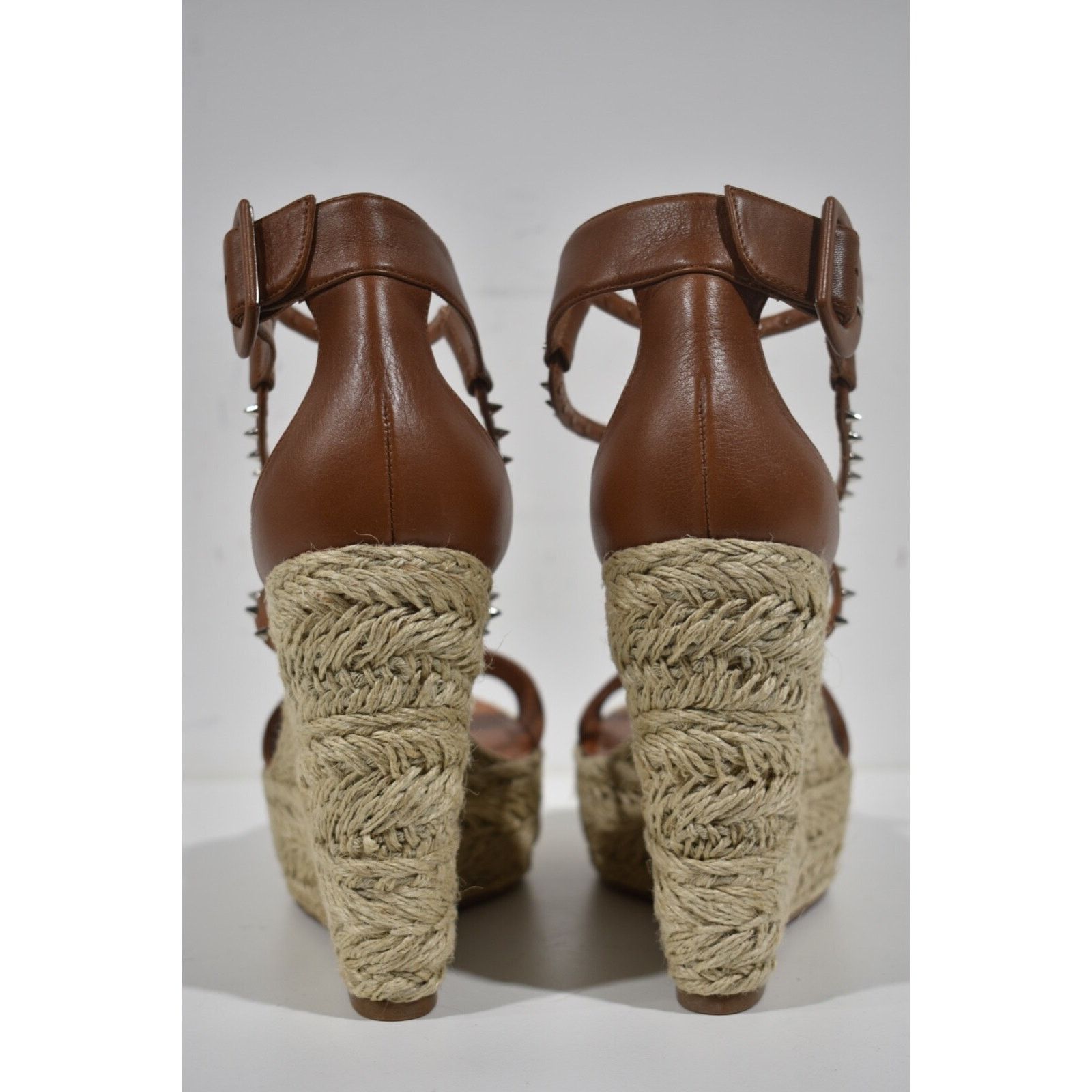Christian Louboutin Chocazeppa Spikes 120 Cuoio Brown Platform Wedge Sandal 42 Size US 12 / IT 42 - 11 Thumbnail