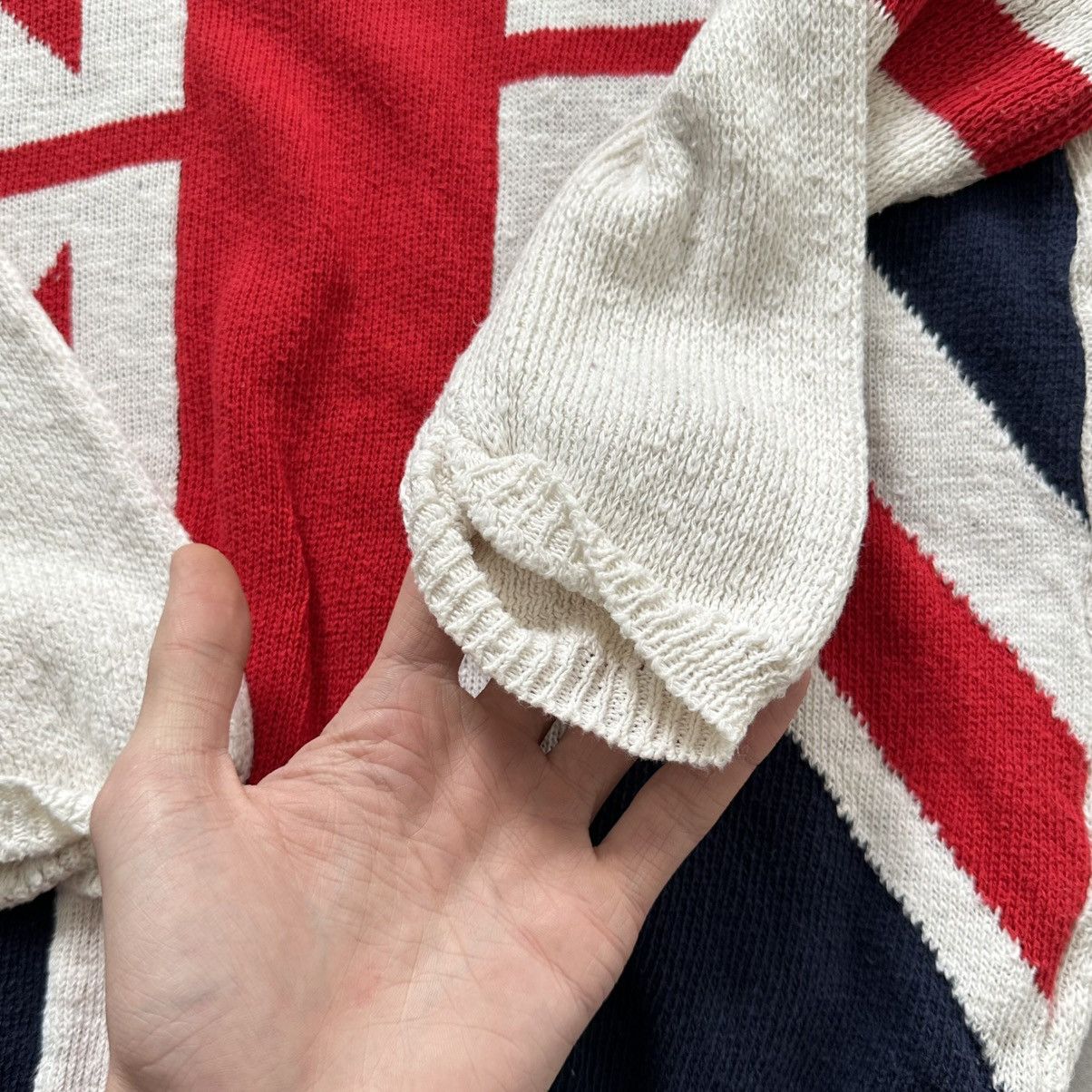 Hysteric Glamour × Undercover 00s British London Flag Knit Sweater LGB Galliano Style Size M / US 6-8 / IT 42-44 - 10 Thumbnail
