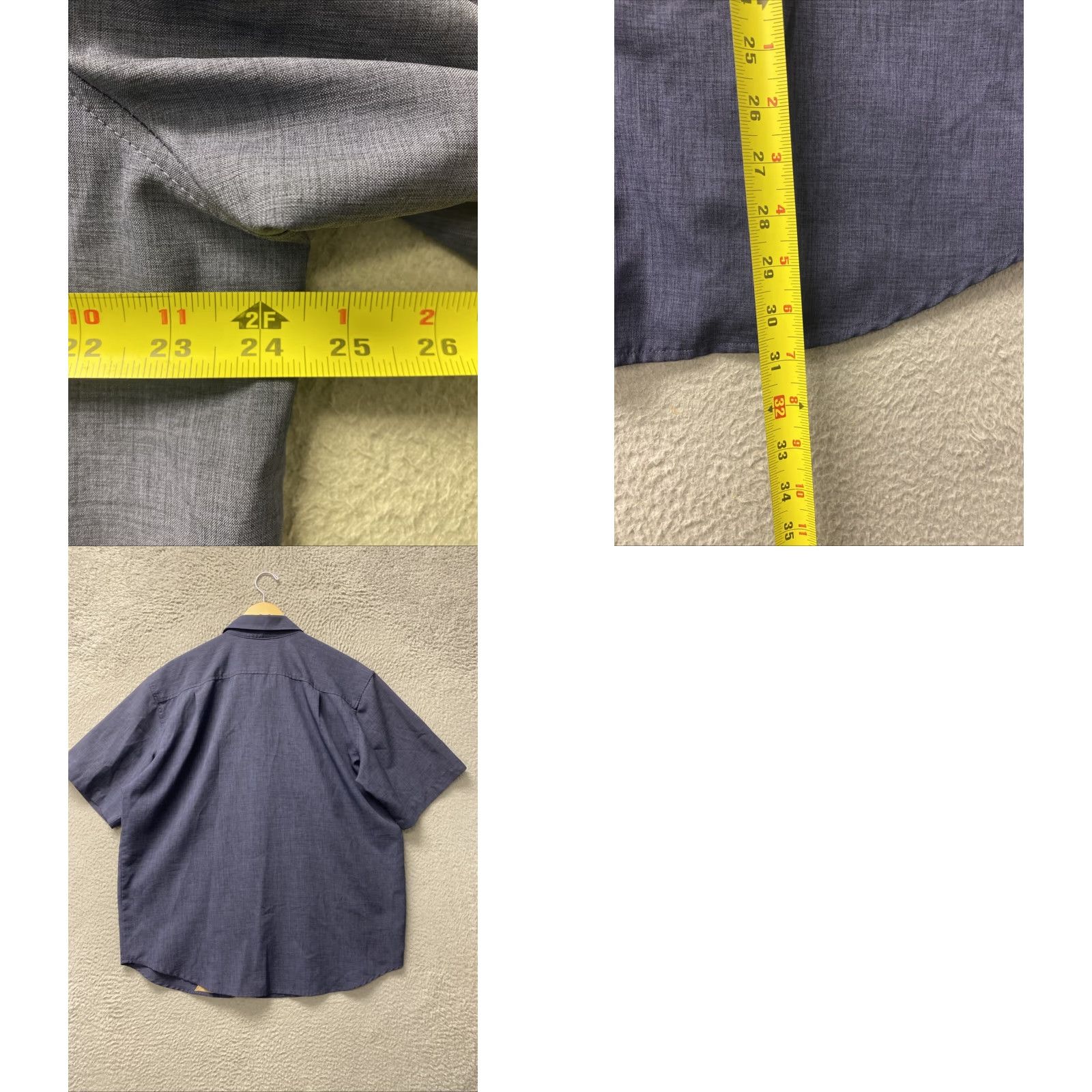 Orvis ORVIS Men's Short Sleeve Button Up Shirt Casual Blue XL Pockets Size US XL / EU 56 / 4 - 8 Thumbnail