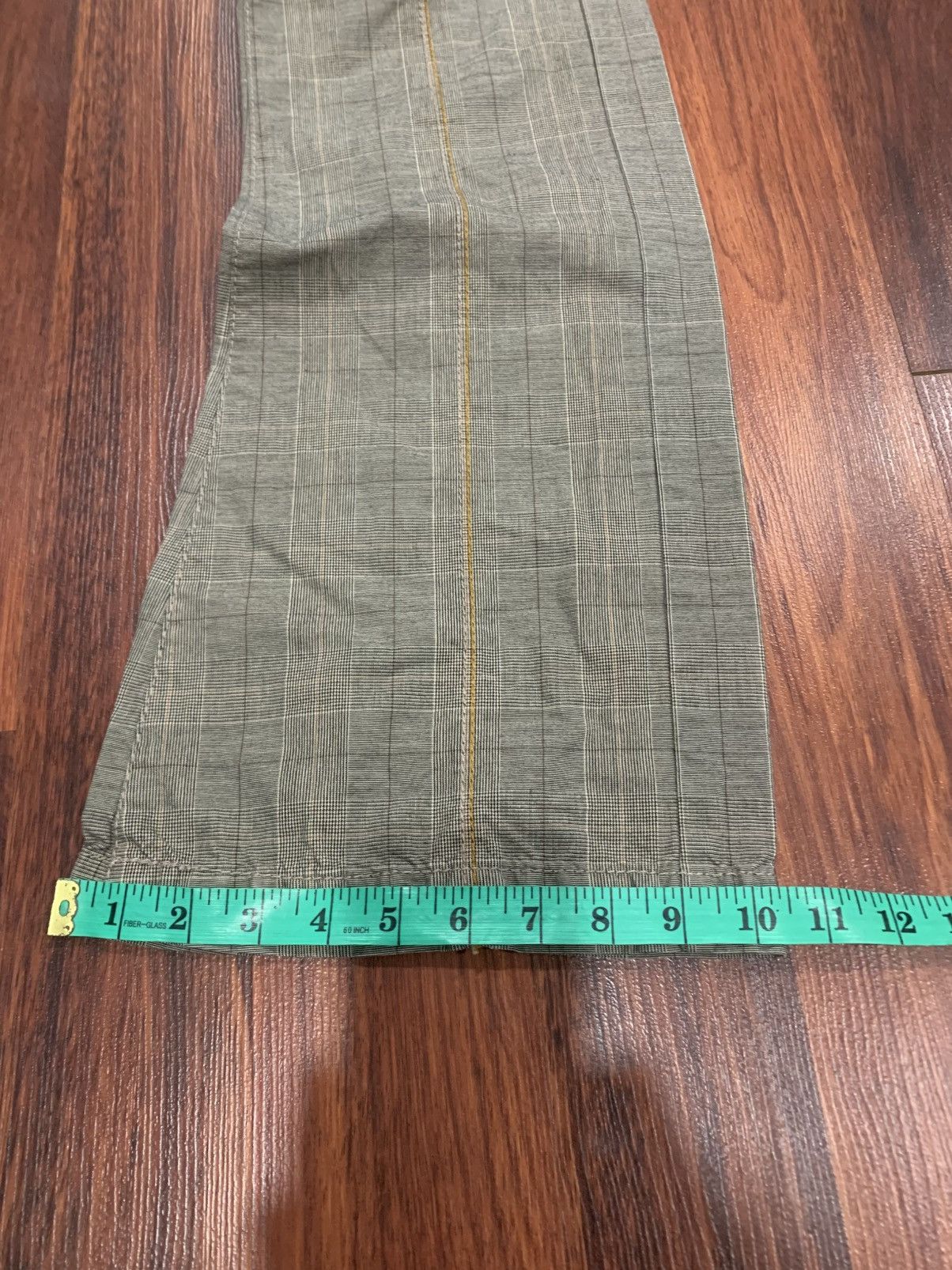 If Six Was Nine Three Dots Flared Checkered Pants Size 30" / US 8 / IT 44 - 6 Thumbnail
