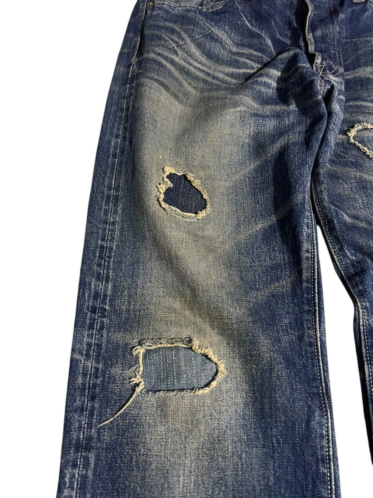 Sugar Cane VINTAGE SUGAR CANES LOT 901 DISTRESS SELVEDGE JEANS Size US 31 - 5 Thumbnail