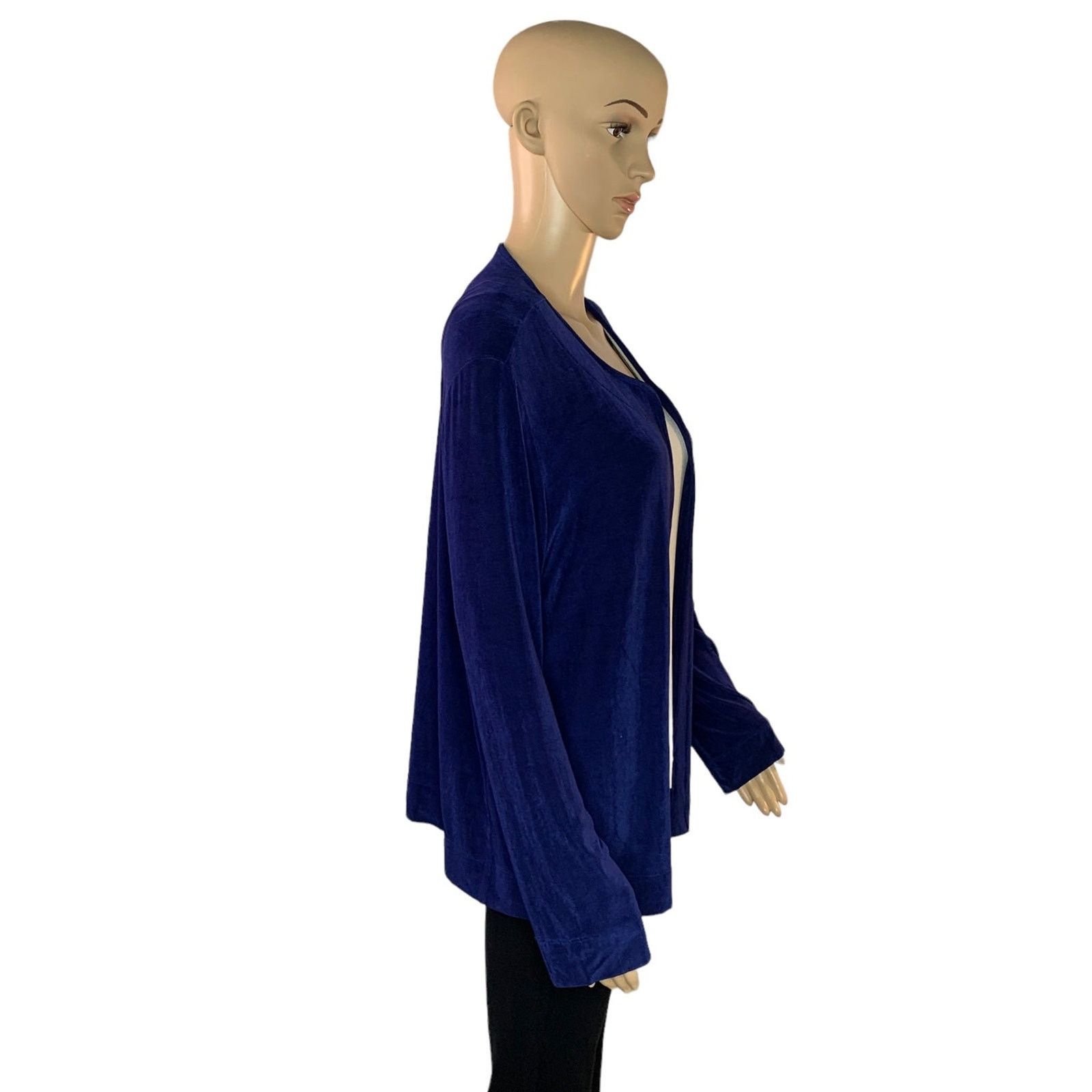 Chicos Chicos Travelers Top Women Size 3 US XL Cardigan Blue USA Size XL / US 12-14 / IT 48-50 - 6 Thumbnail