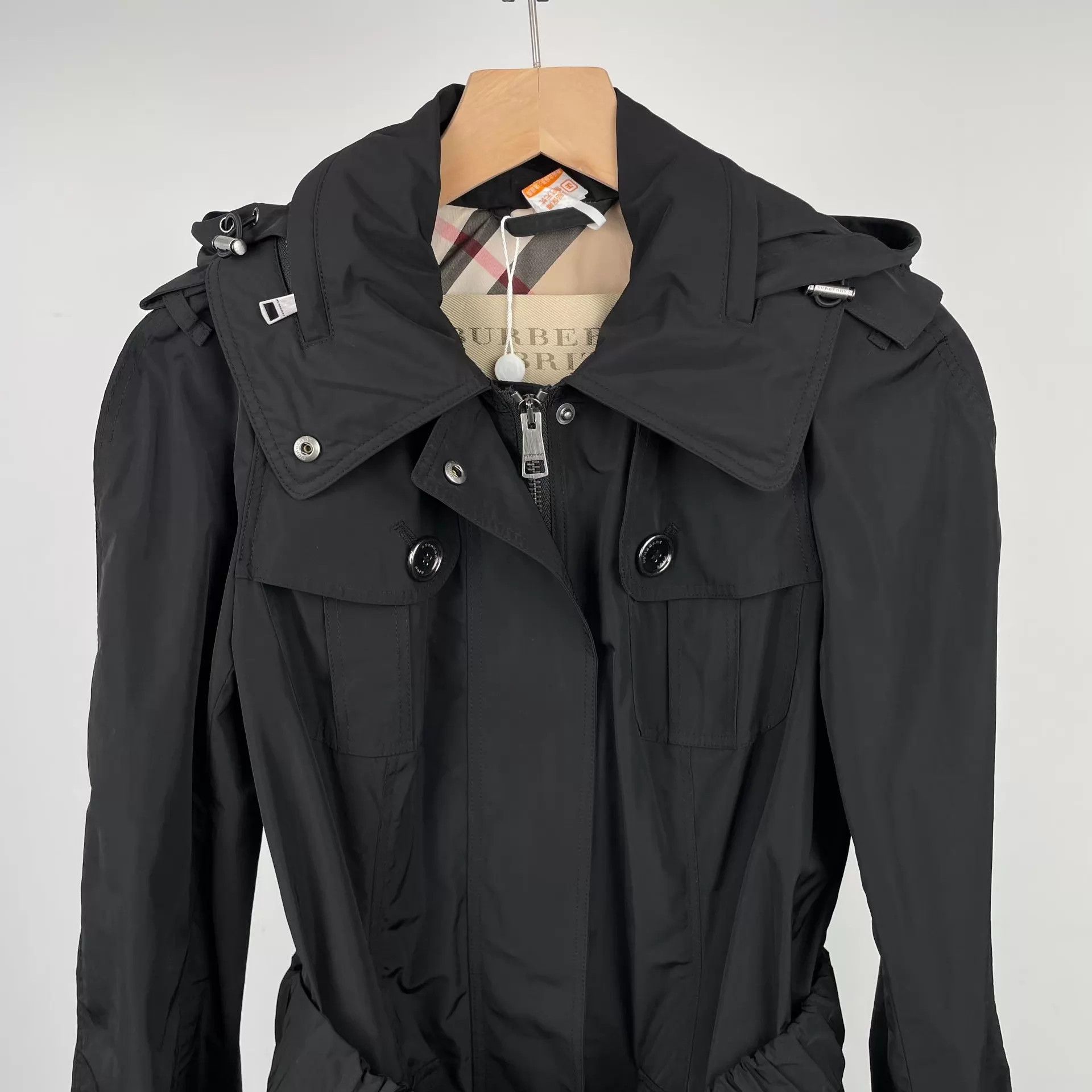 Burberry Burberry Women's Black Trench Coat 36 Size XS / US 0-2 / IT 36-38 - 9 Thumbnail