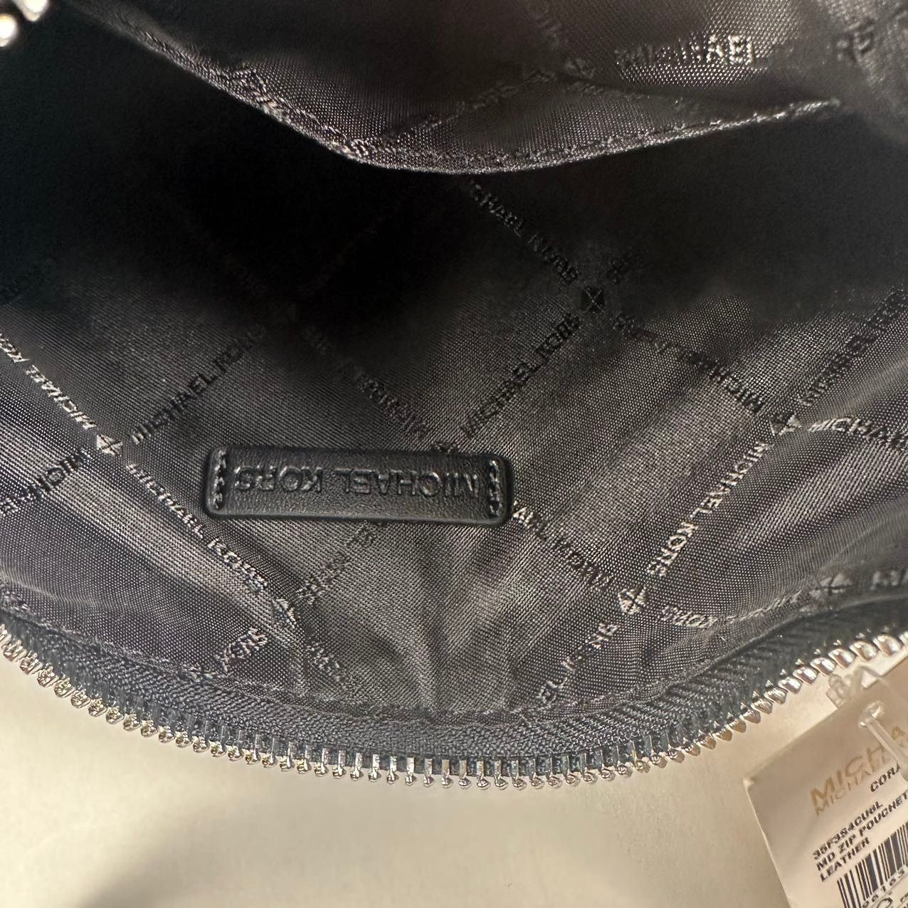 Michael Kors Michael Kors 35F3S4CU6L Cora Black SV Pebbled Leather Medium Size ONE SIZE - 11 Thumbnail
