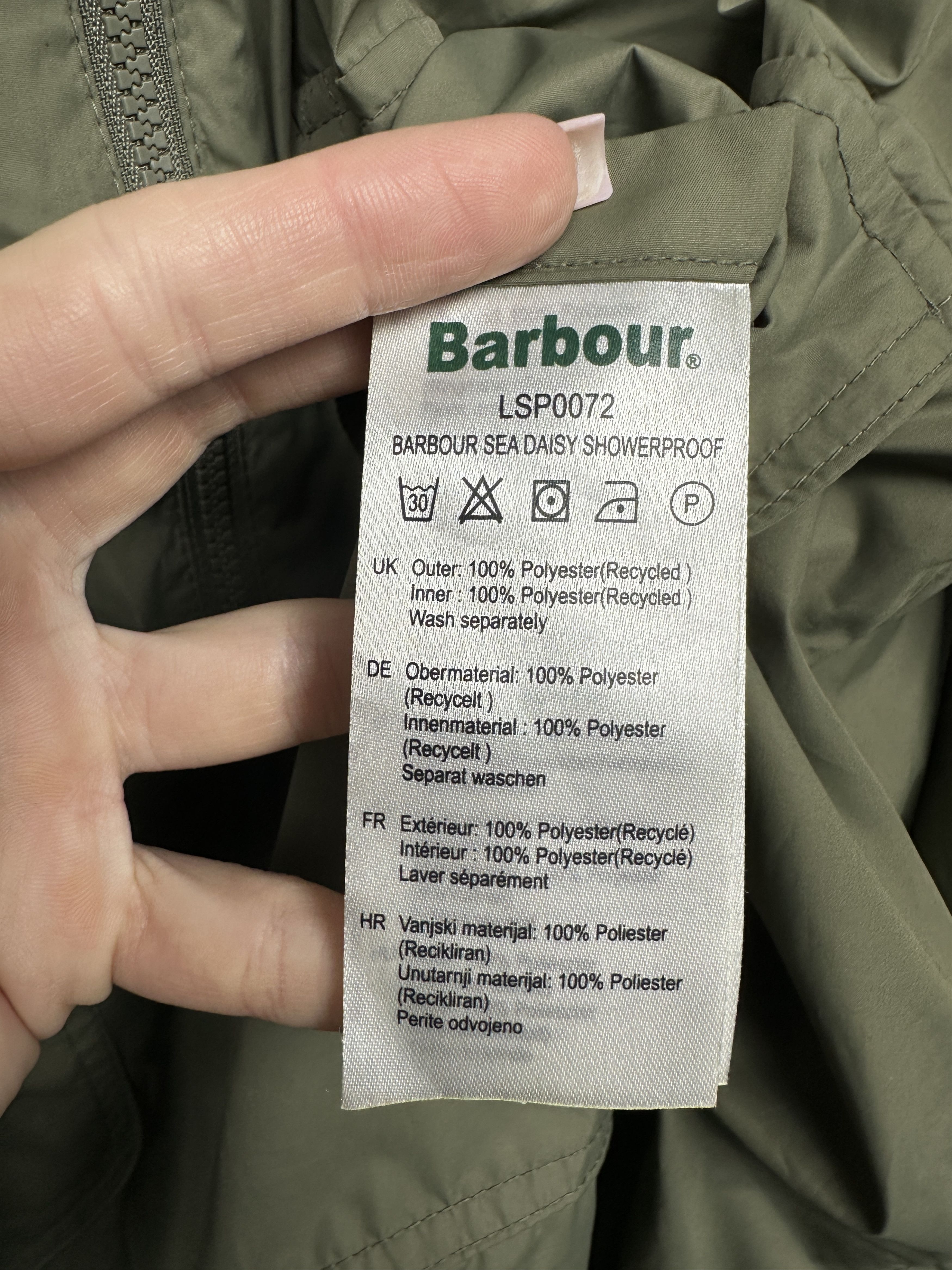 Barbour Barbour Womens Sea Daisy Showerproof Jacket Size XL / US 12-14 / IT 48-50 - 7 Thumbnail