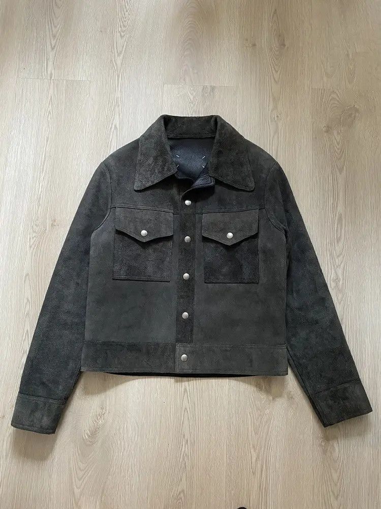 Maison Margiela Fringe-Trimmed Suede Jacket