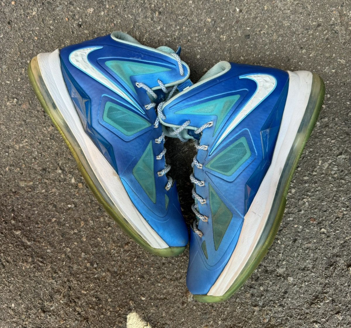 Nike Nike Lebron James 10 Blue Dimond men shoes sneakers 12.5 Us Size US 12.5 / EU 45-46 - 6 Thumbnail