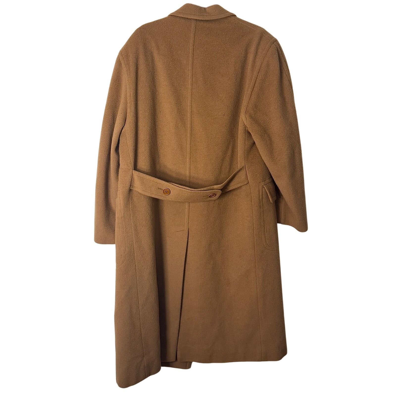 Les Copains Les Copains Brown-Beige Wool Long Trench Coat Size US L / EU 52-54 / 3 - 2 Thumbnail