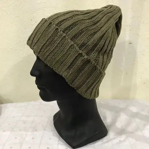 Beams Plus × Japanese Brand Beams Knit Plain Beanie Hat Size ONE SIZE - 3 Thumbnail