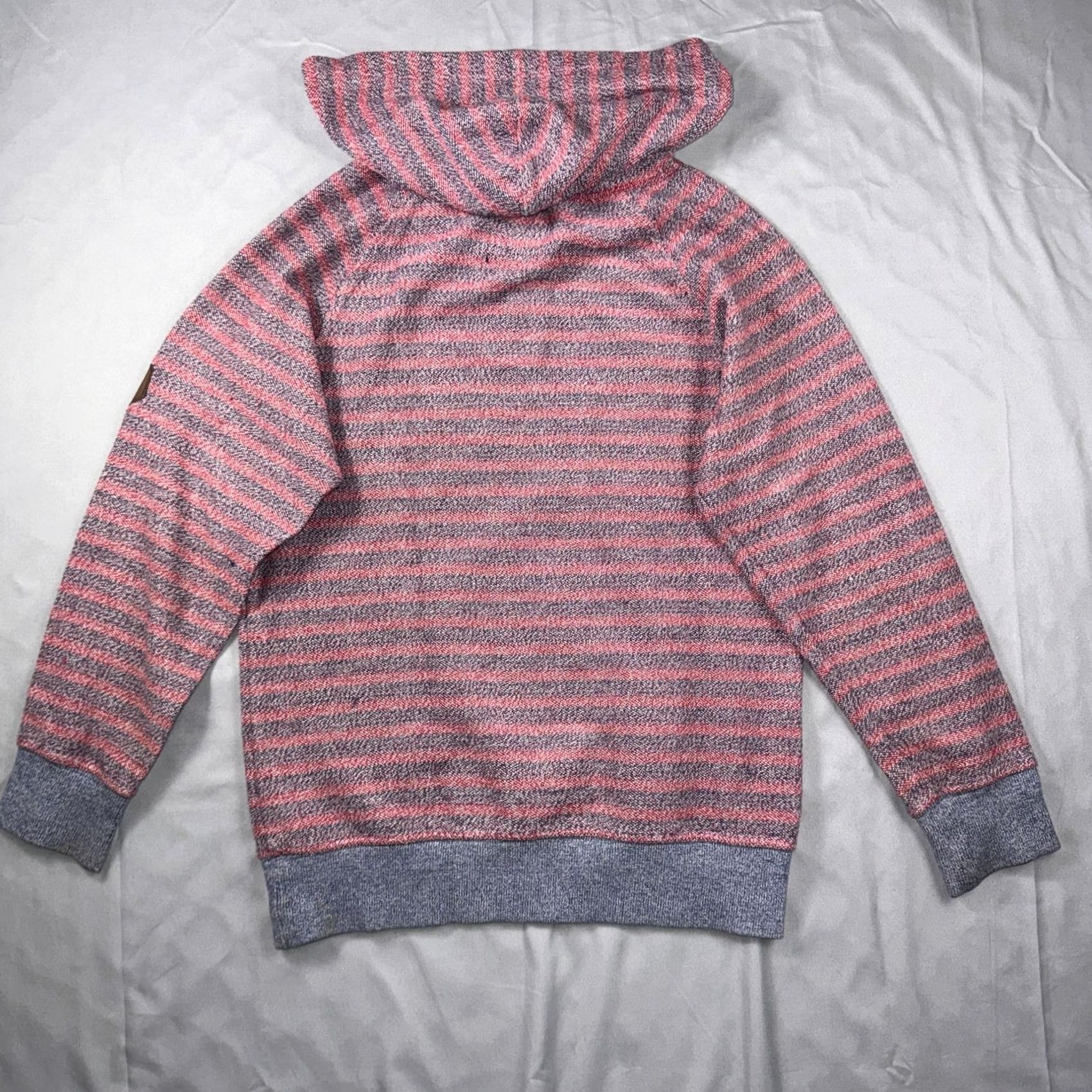 Vissla Vissla Hoodie Mens L Gray Red Striped Knit Henley Pullover Surf Casual Size US L / EU 52-54 / 3 - 2 Thumbnail
