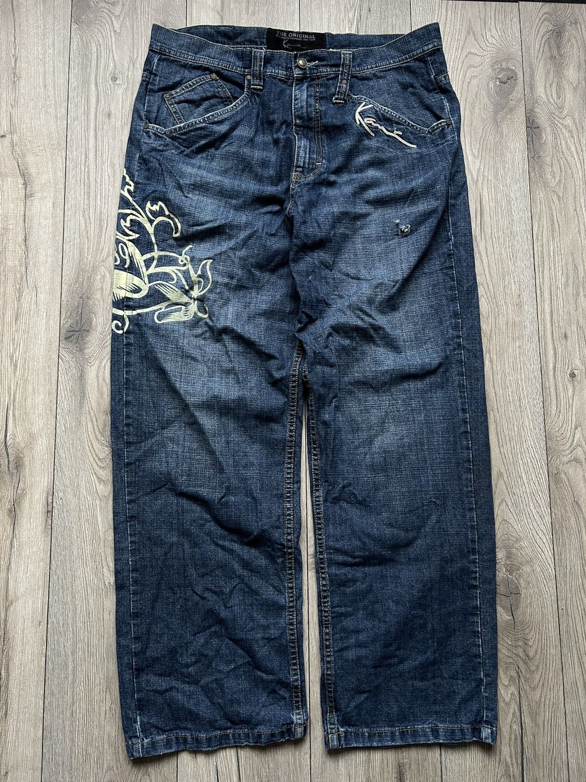 Karl Kani × Vintage DENIM RAP PANTS KARL KANI 🔘 TUPAC SHAKUR 🔘 Y2K SK8 🔘 XL 🔘 Size US 36 / EU 52 - 1 Thumbnail
